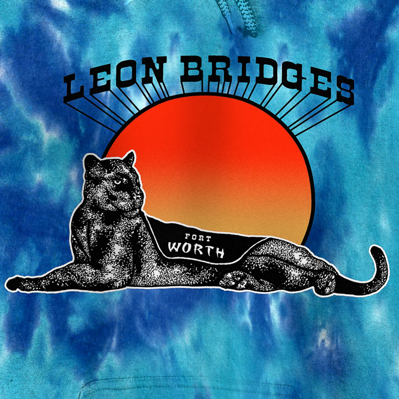 Leon Bridges Panther Tie Dye Pullover Hoodie
