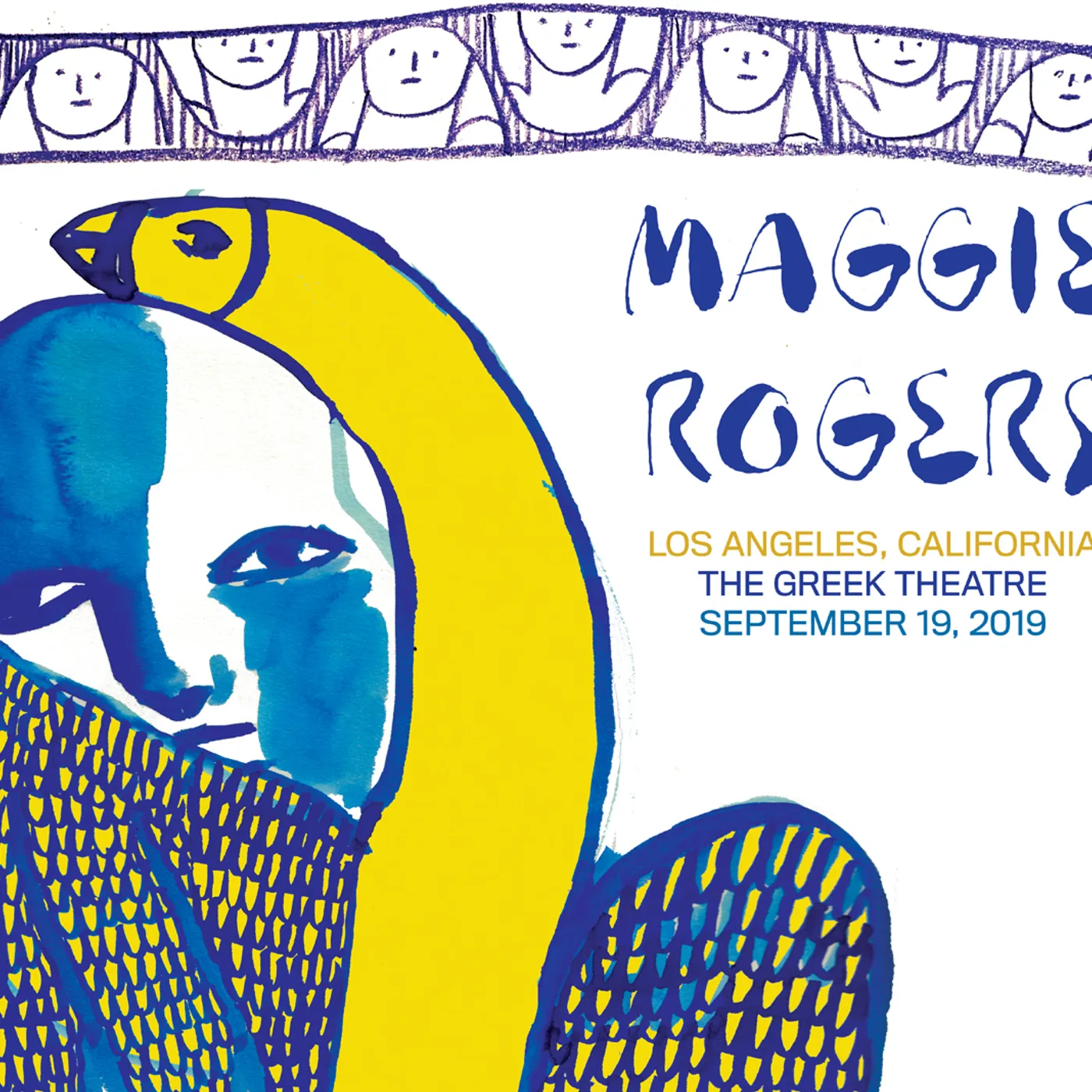 Maggie Rogers Los Angeles Greek Theatre Poster September 19, 2019