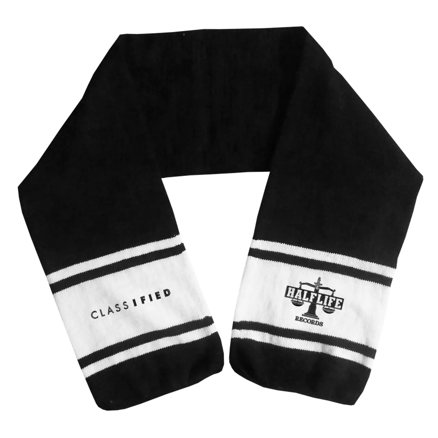Classified Embroidered Logo Scarf