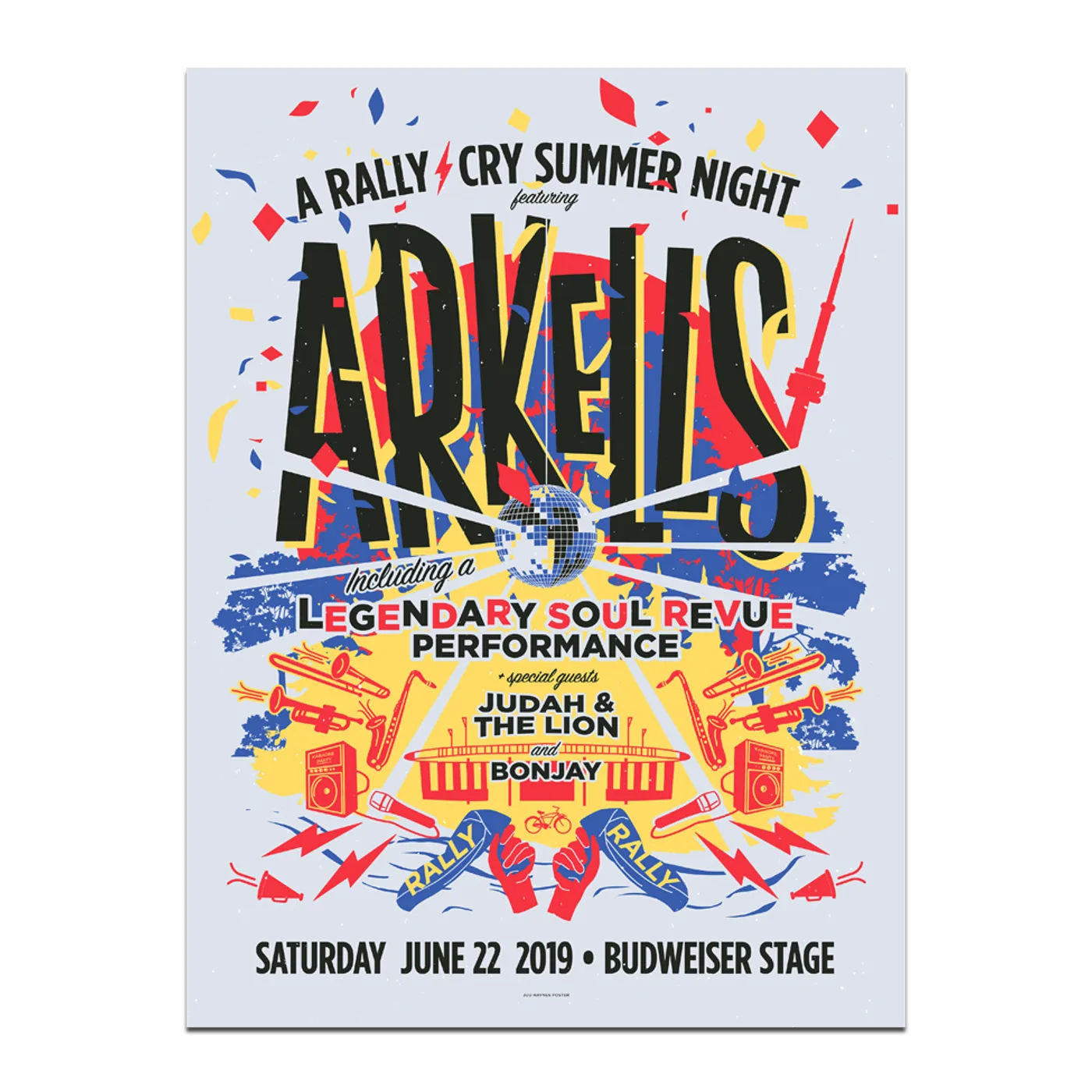 Arkells Toronto Budweiser Stage Poster June 22, 2019