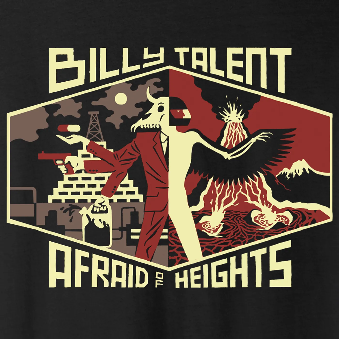 Billy Talent Afraid of Heights 2017 Canada Tour T-Shirt