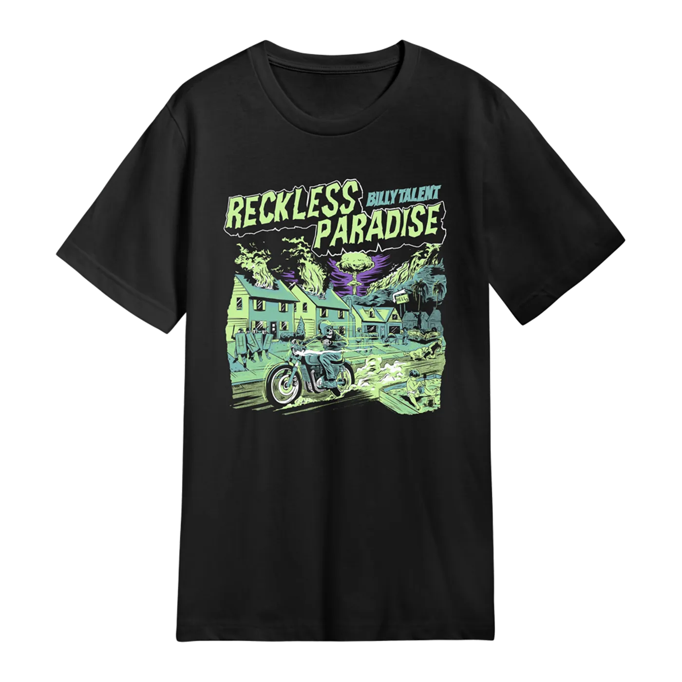 Billy Talent Glow-In-The-Dark Reckless Paradise T-Shirt
