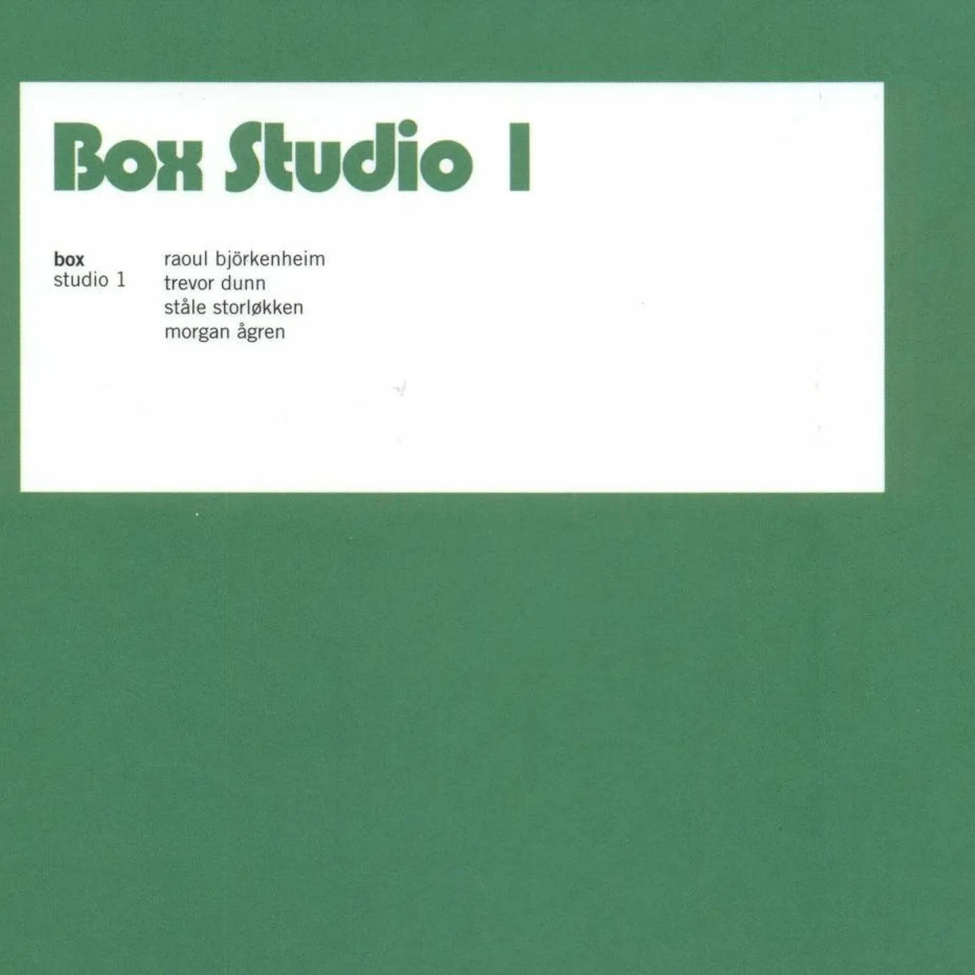 Box 'Studio 1'