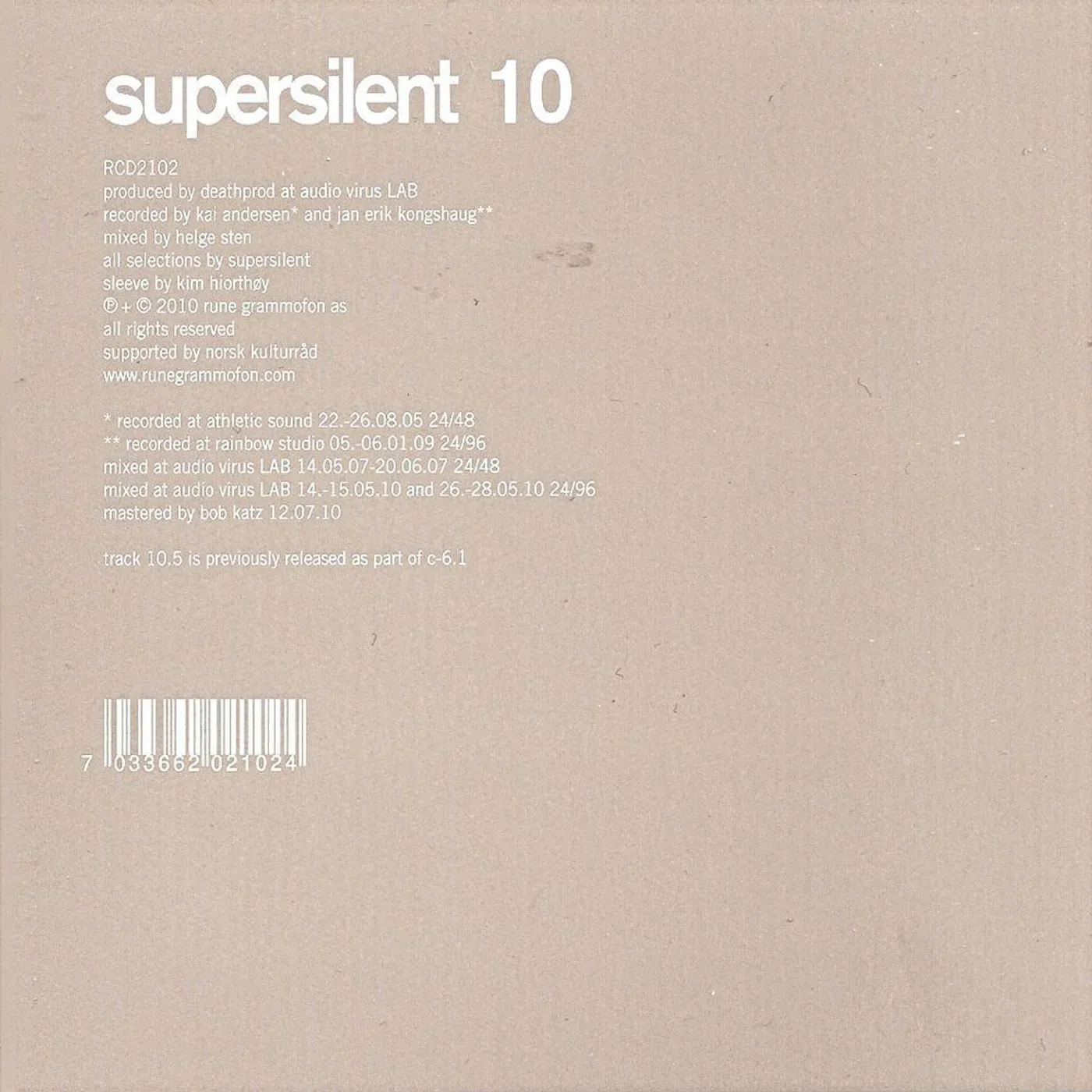 Supersilent '10' Vinyl Record