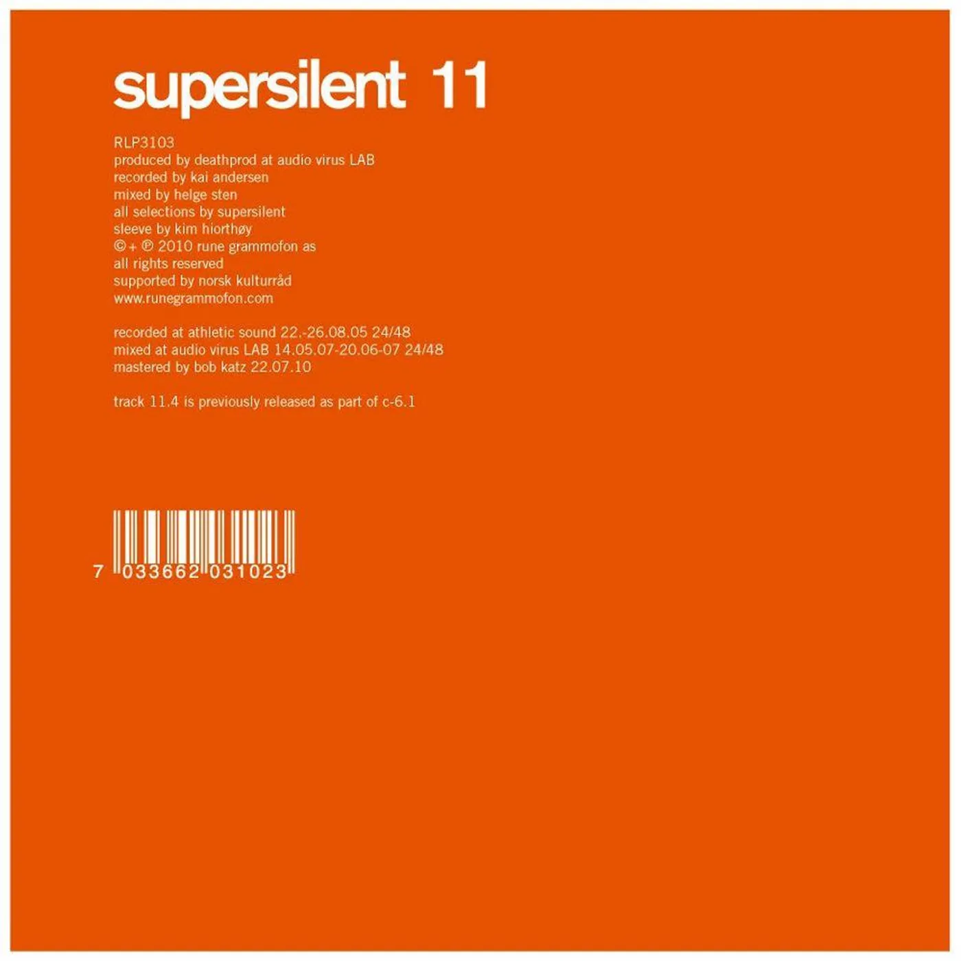 Supersilent '11' Vinyl Record
