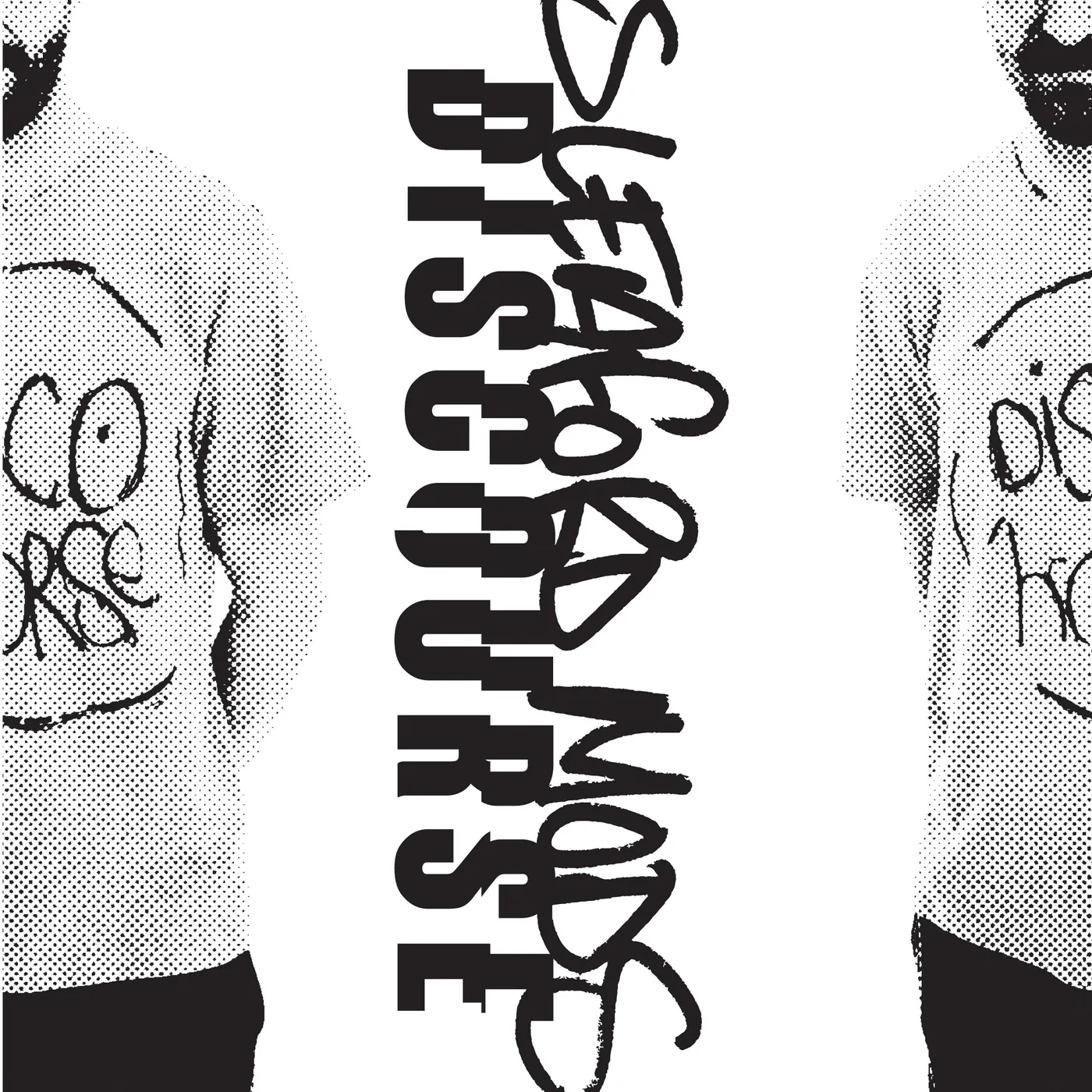 Sleaford Mods 'Discourse' Vinyl 7" -White/Mono Cover /Smarmy Version Vinyl Record