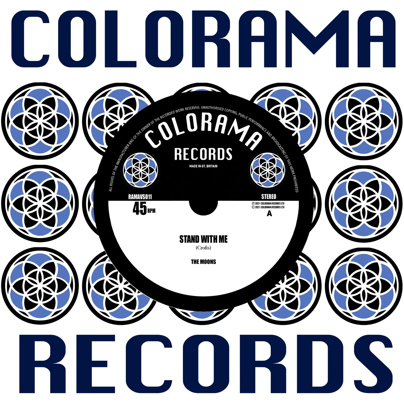 The Moons 'Stand With Me' Vinyl 7" - Clear Vinyl Record