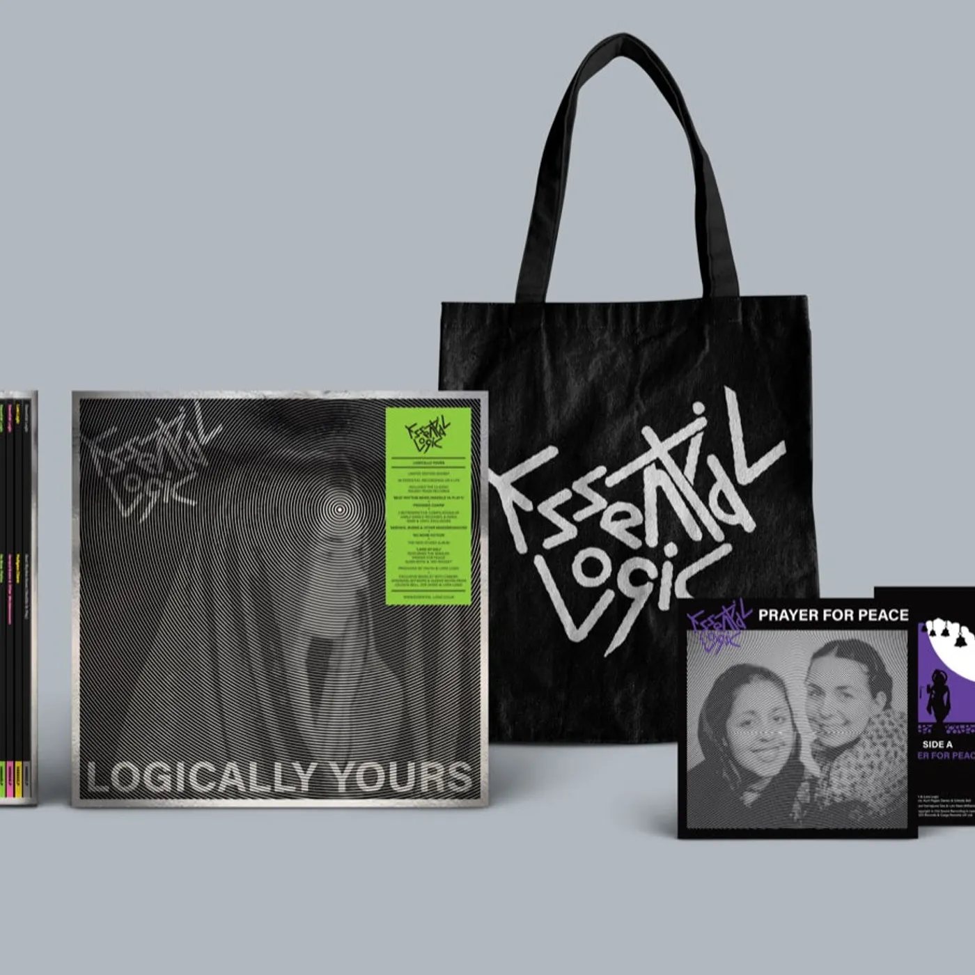 Essential Logic 'Logically Yours' Vinyl 5LP Bundle + 7" + Exclusive Tote Bag Bundle Vinyl Record
