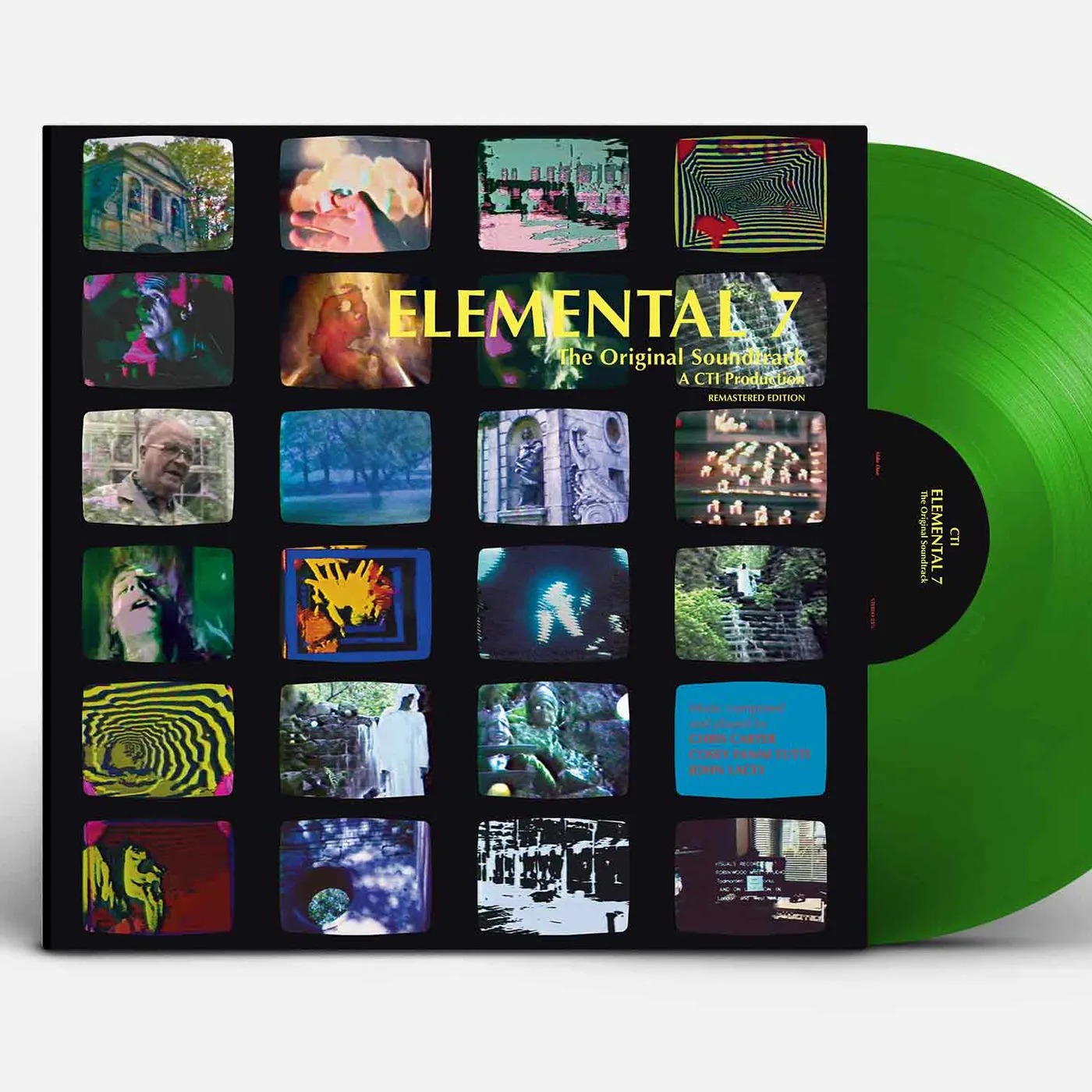 Chris & Cosey 'Elemental Seven' Vinyl LP - Green Vinyl Record