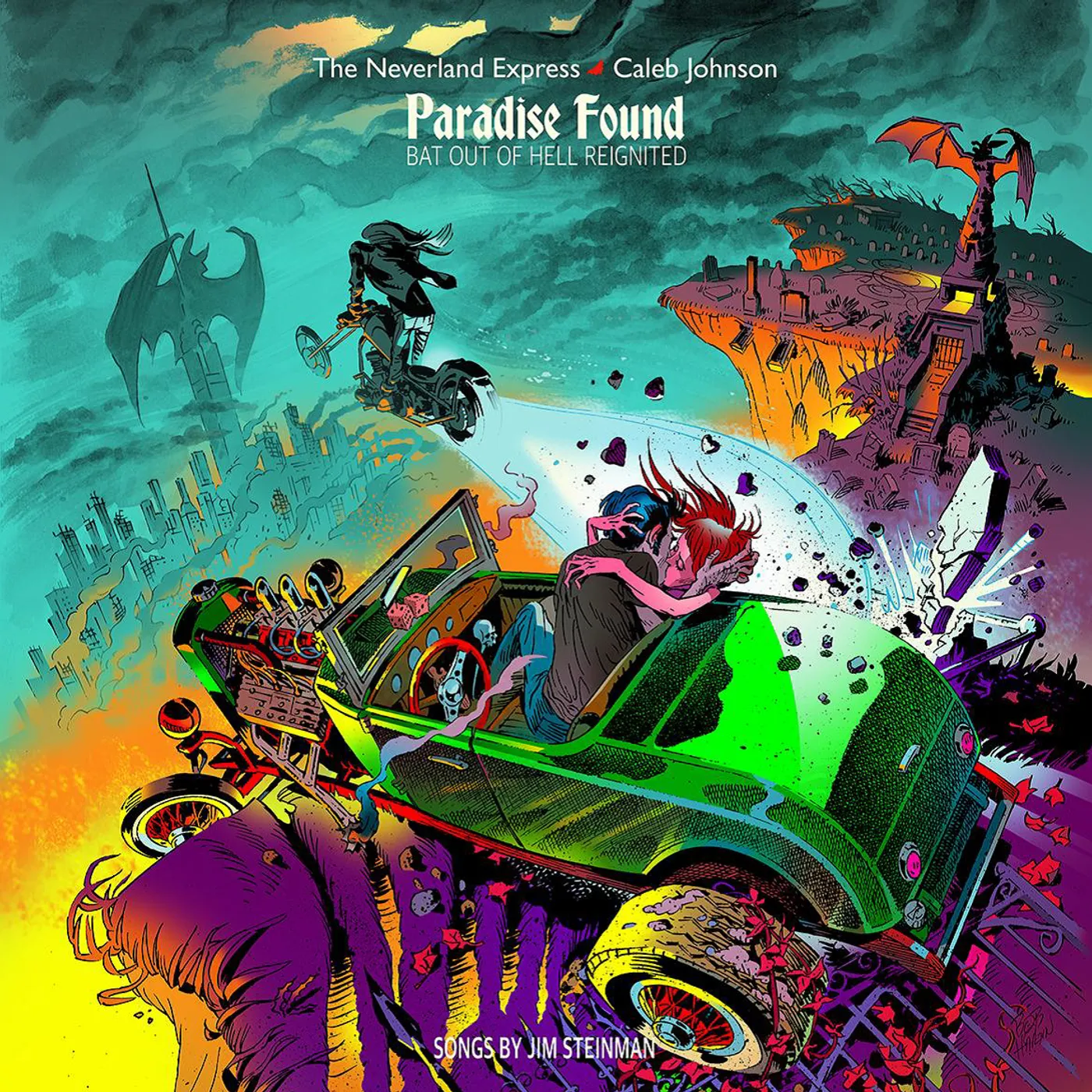 The Neverland Express + Caleb Johnson 'Paradise Found : Bat Out Of Hell Reignited' Vinyl Record
