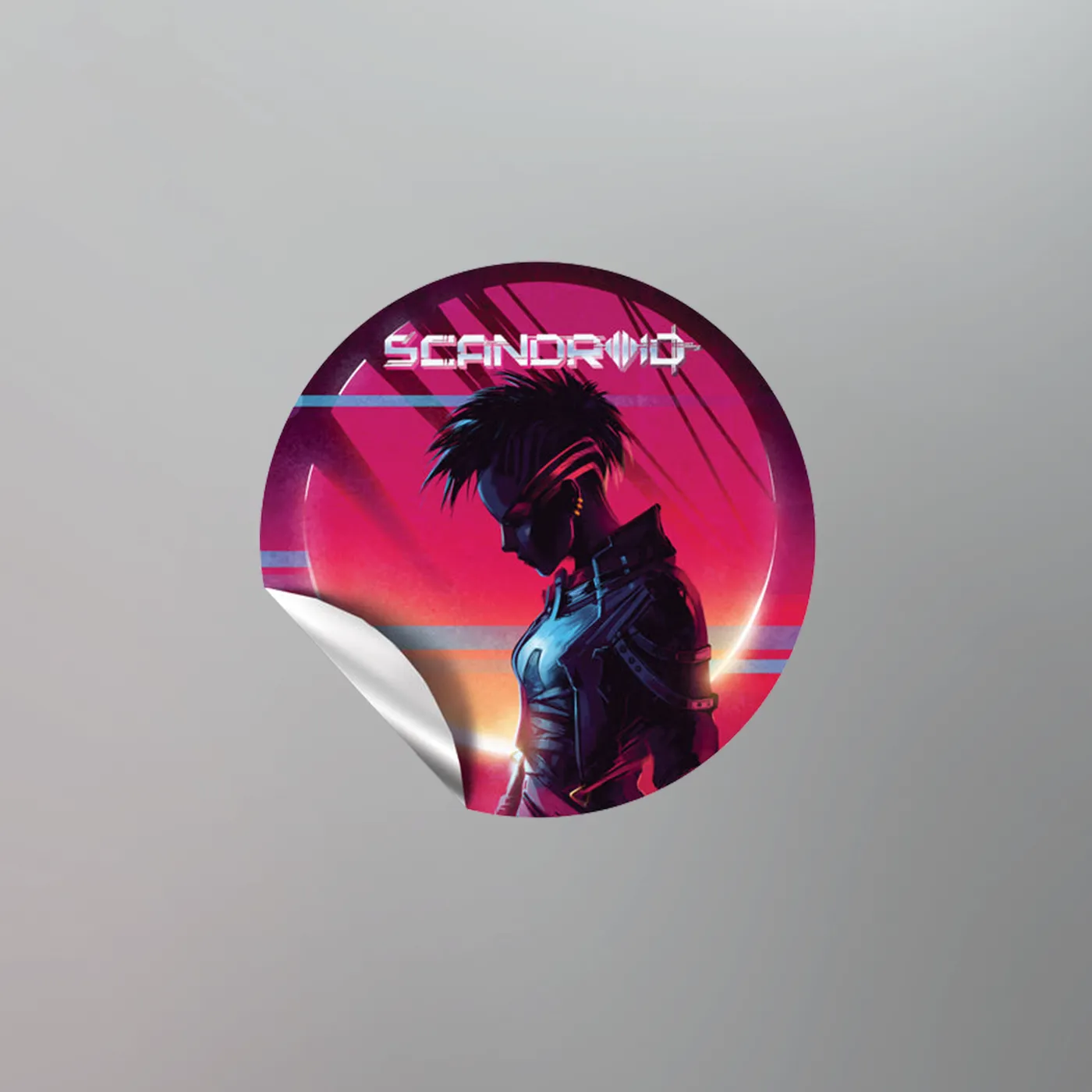 Scandroid - Oblivia 5x5" Round Vinyl Sticker