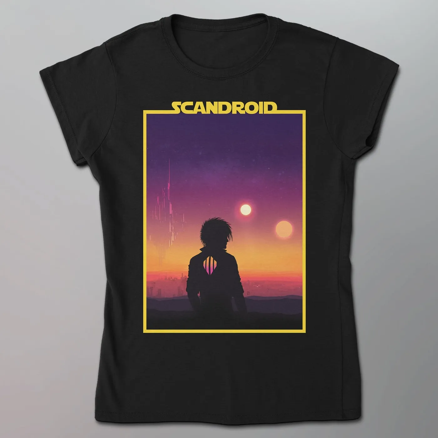 Scandroid - Binary Sunset Women's Shirt