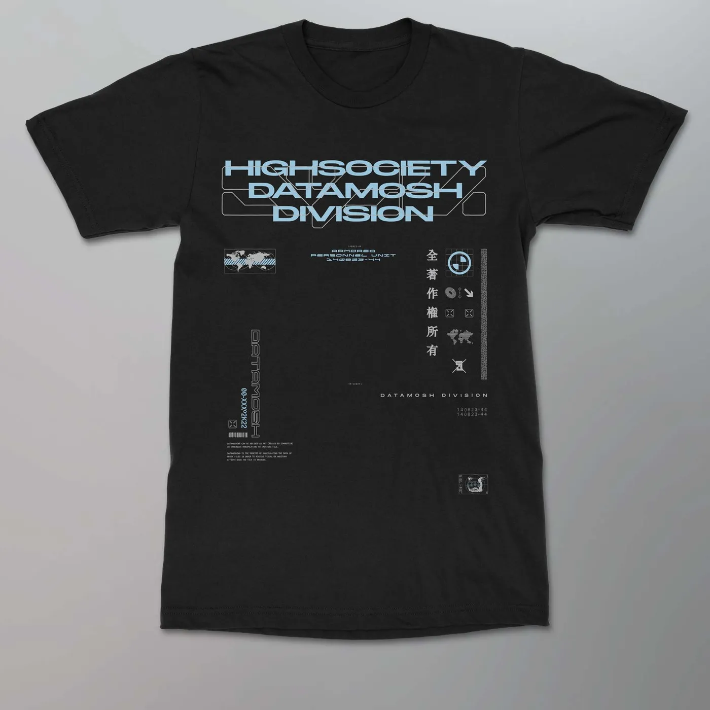 HIGHSOCIETY - DATAMOSH Shirt [Blue]
