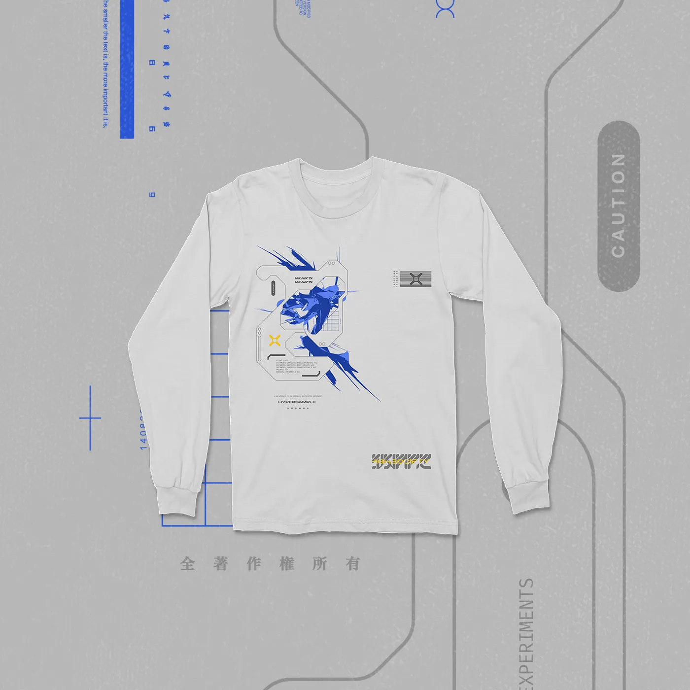 HIGHSOCIETY - HYPERSAMPLE L/S Shirt [White]