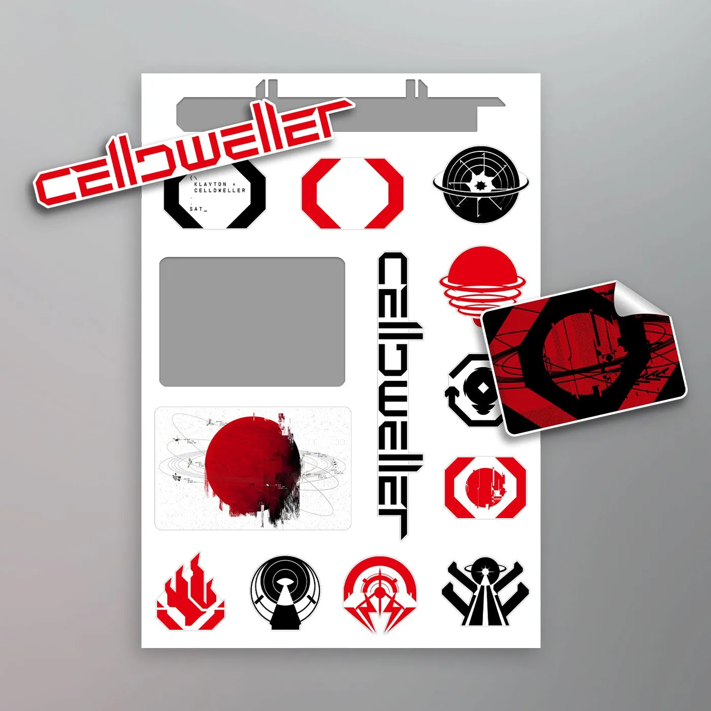 Celldweller - Satellites Sticker Sheet