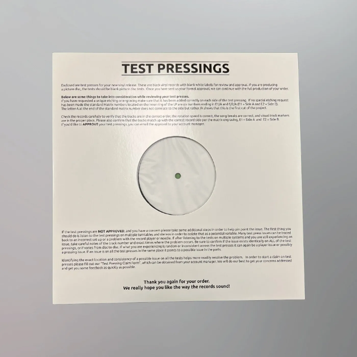 PRIZM - All Night [Limited Edition Test Pressing]