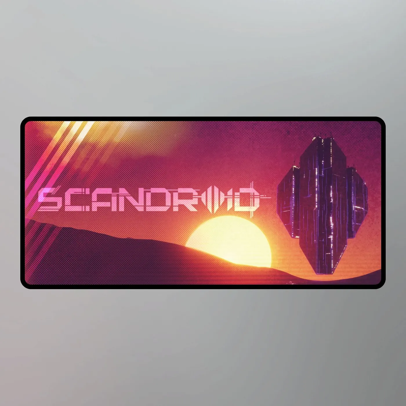 Scandroid - Monochrome Gamer Mousepad