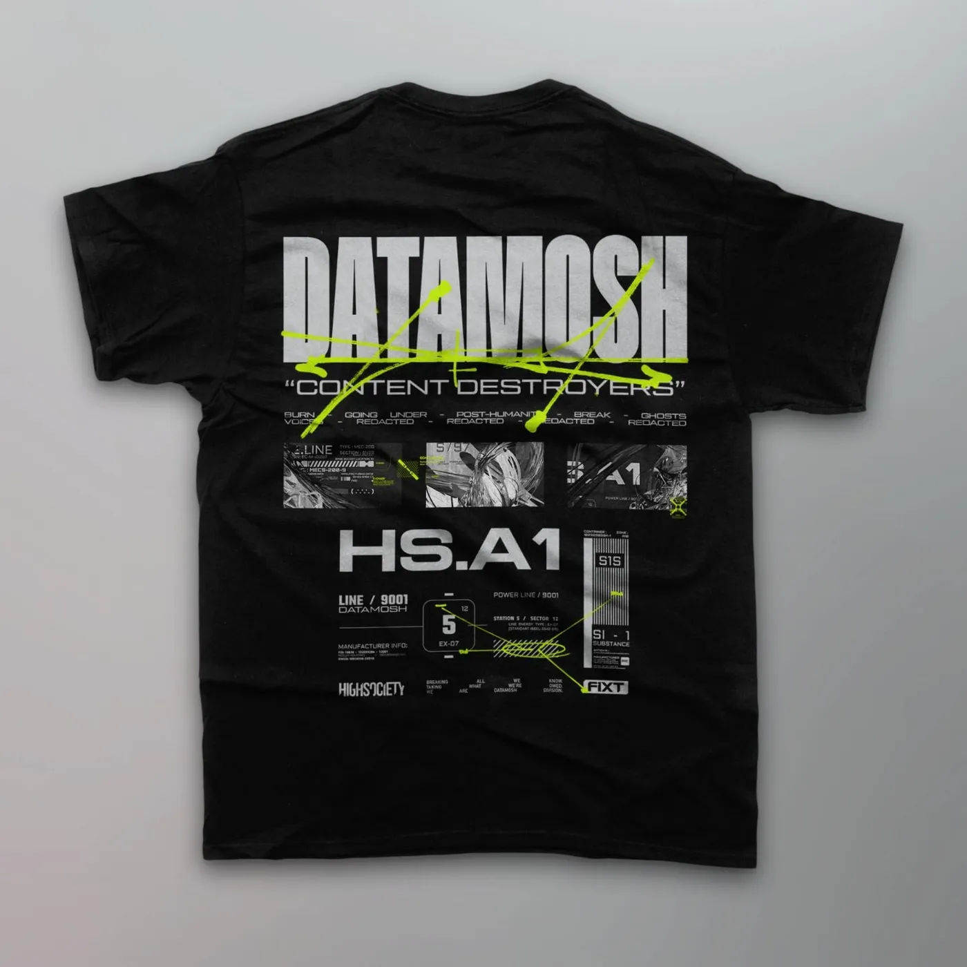 HIGHSOCIETY - Content Destroyer Shirt [Black]