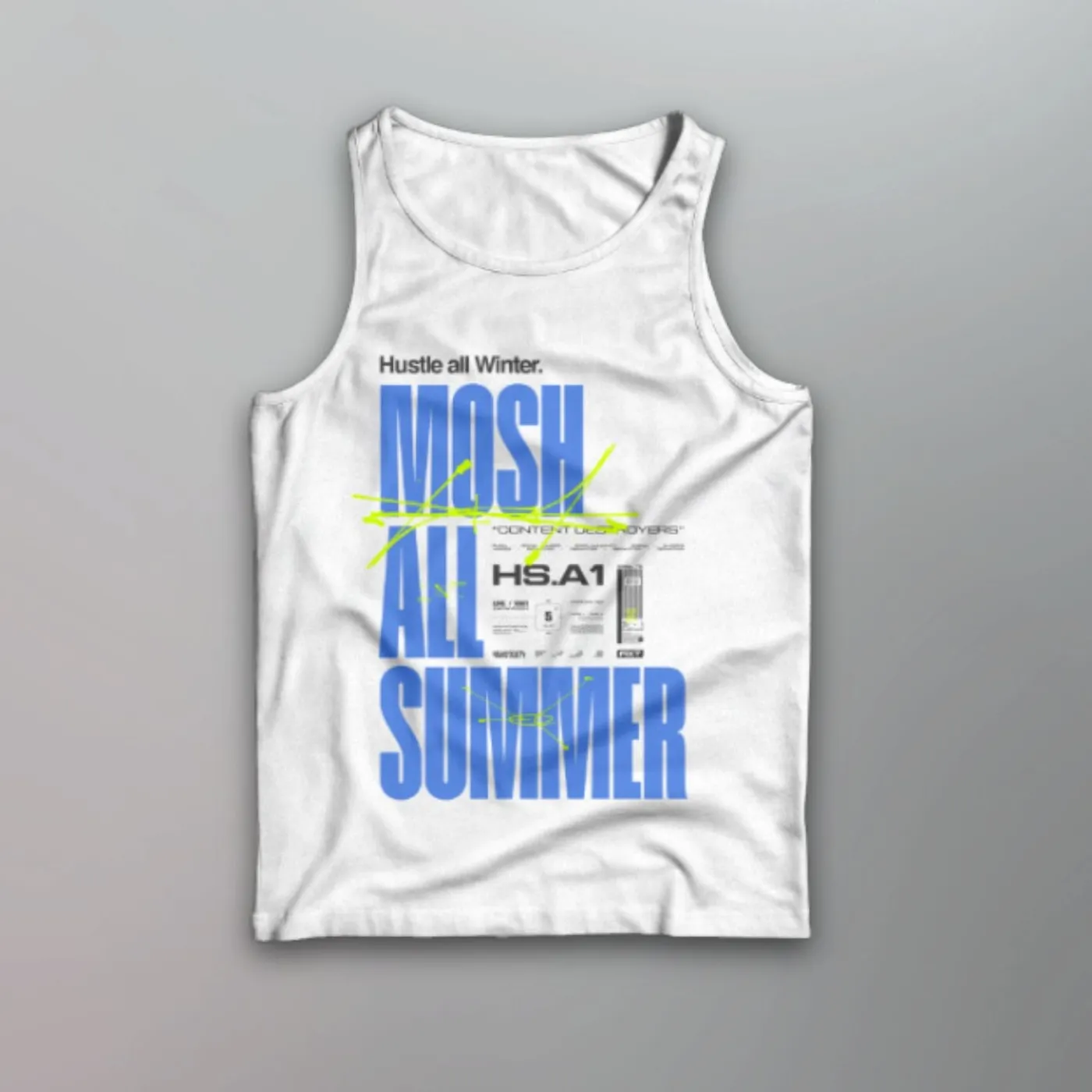 HIGHSOCIETY - Content Destroyer Tank [White]