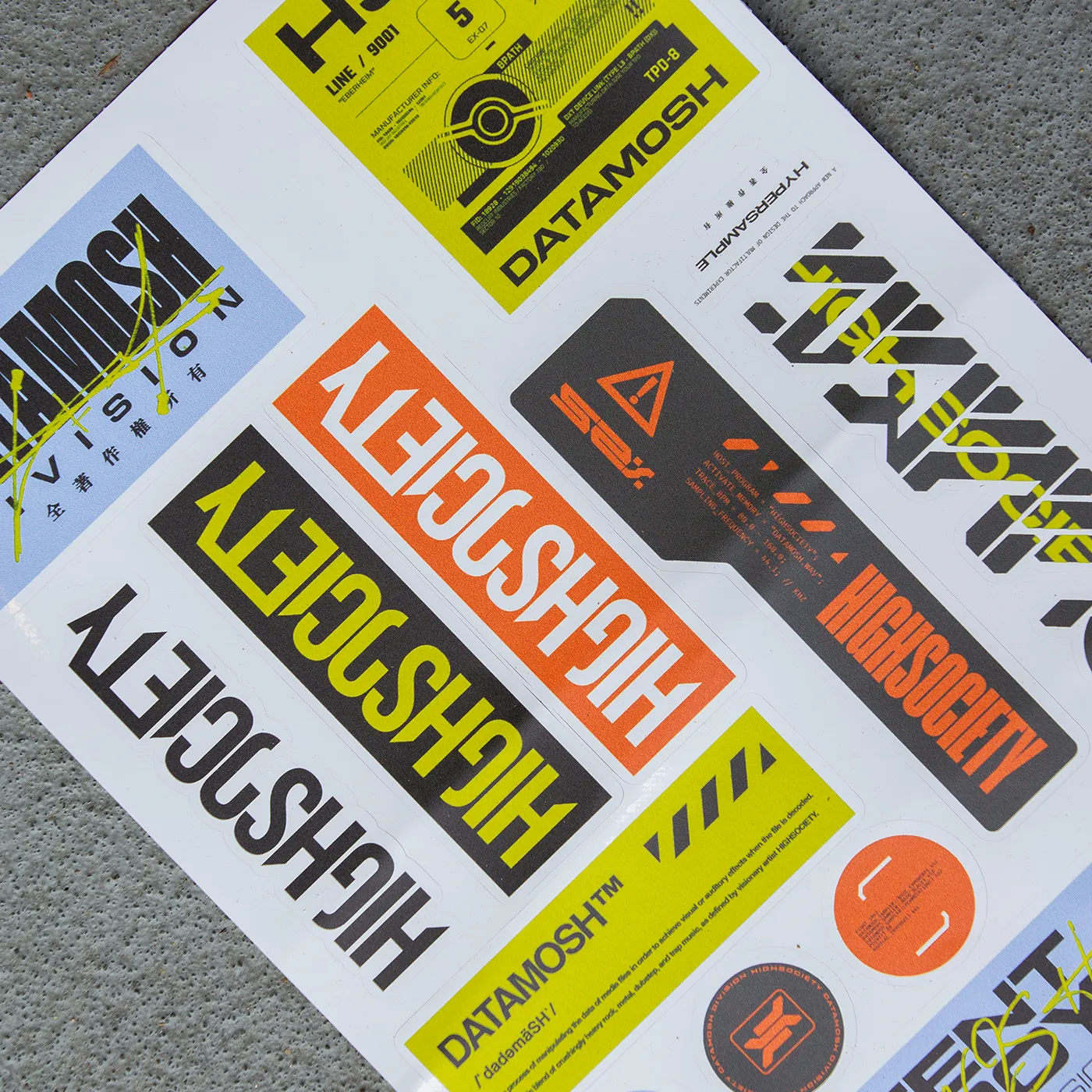 HIGHSOCIETY - Content Destroyers Sticker Sheet