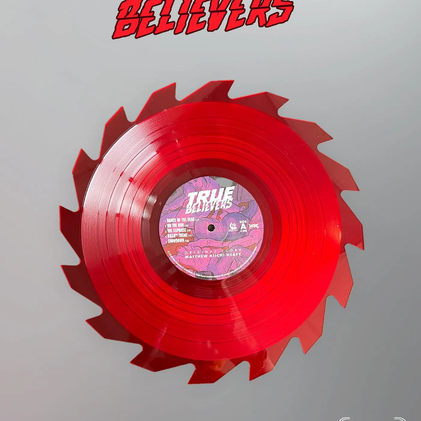 True Believers - Original Score by Matthew Kiichi Heafy Saw-Blade Vinyl