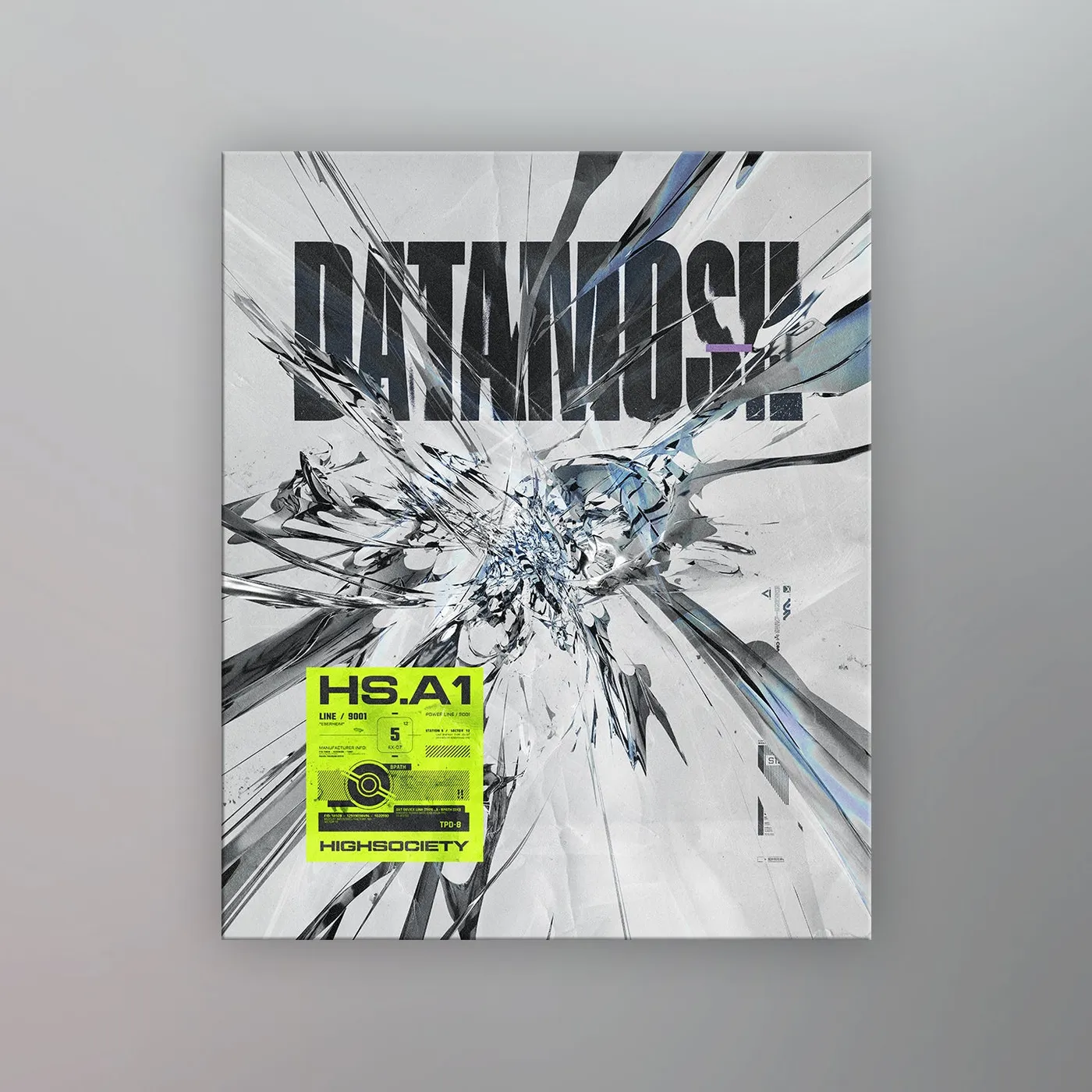HIGHSOCIETY - DATAMOSH Canvas Art Print