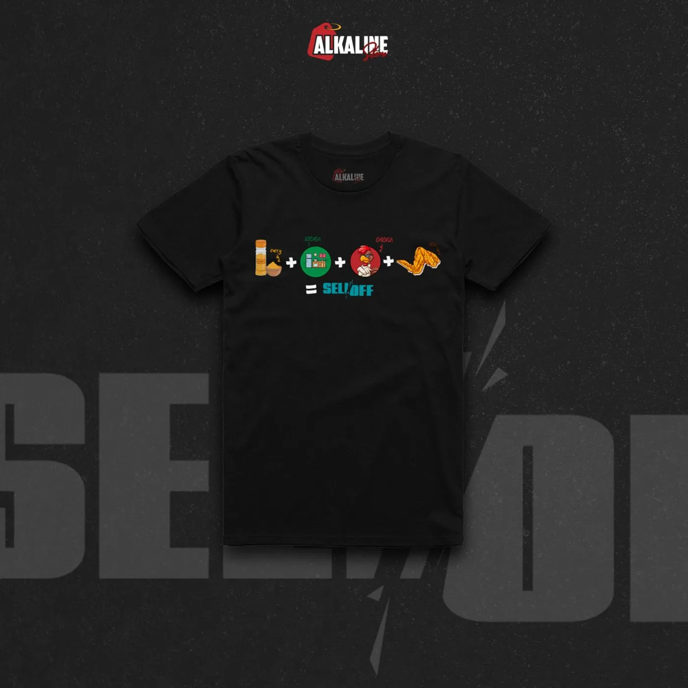 Alkaline Men's Sell Off Tee Black