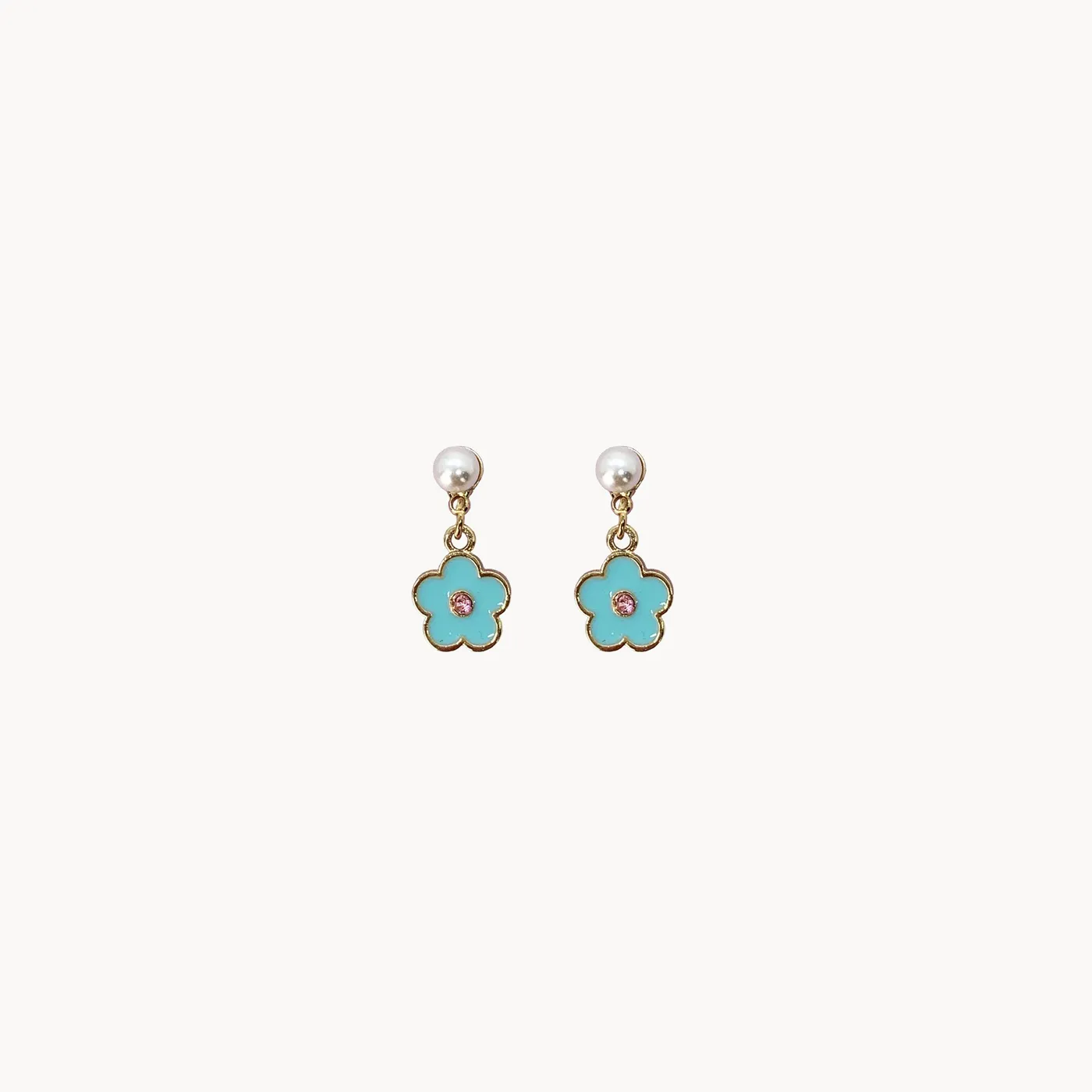 Piper Rockelle Mini Pearl & Flower Charm Earrings