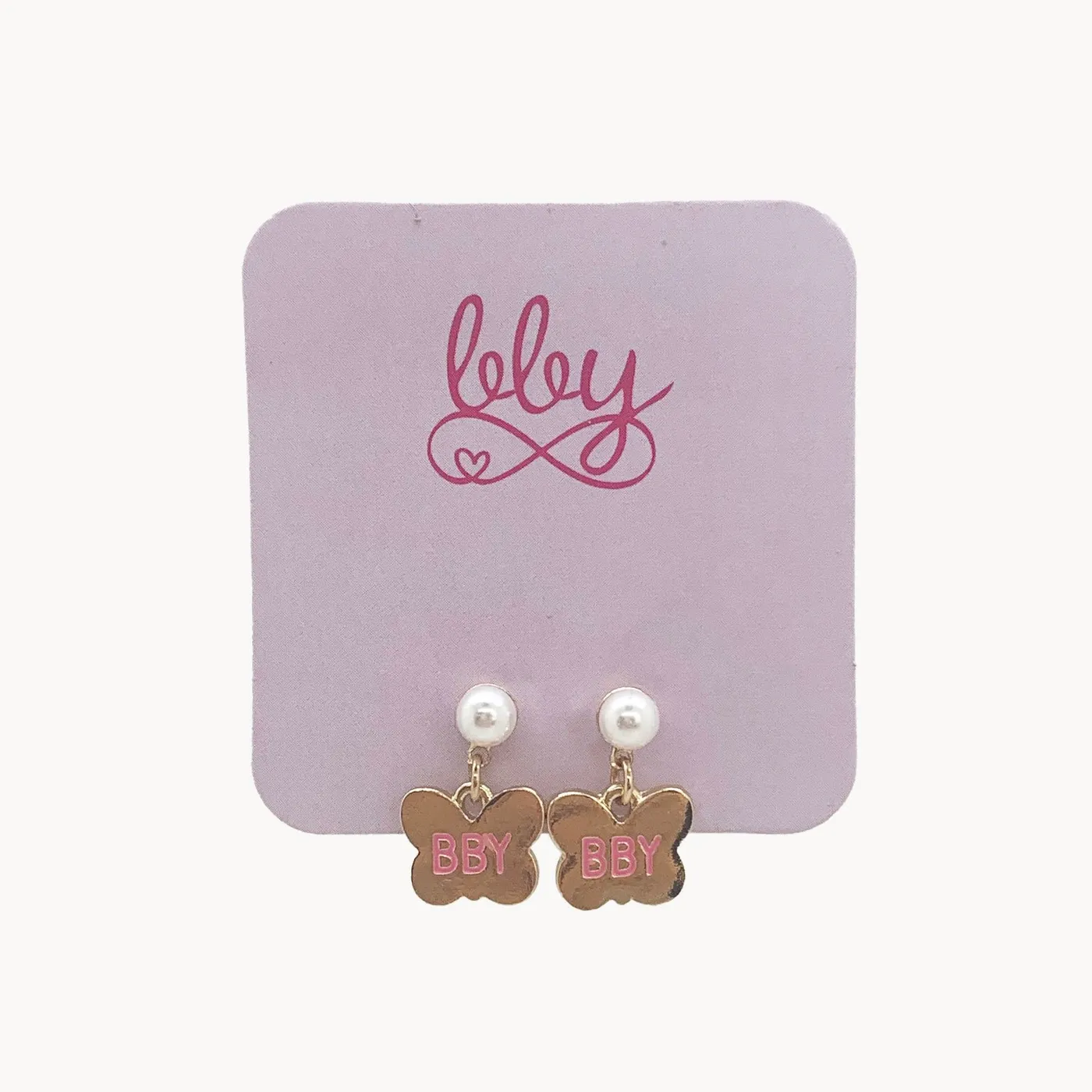 Piper Rockelle BBY Pearl & Butterfly Earrings