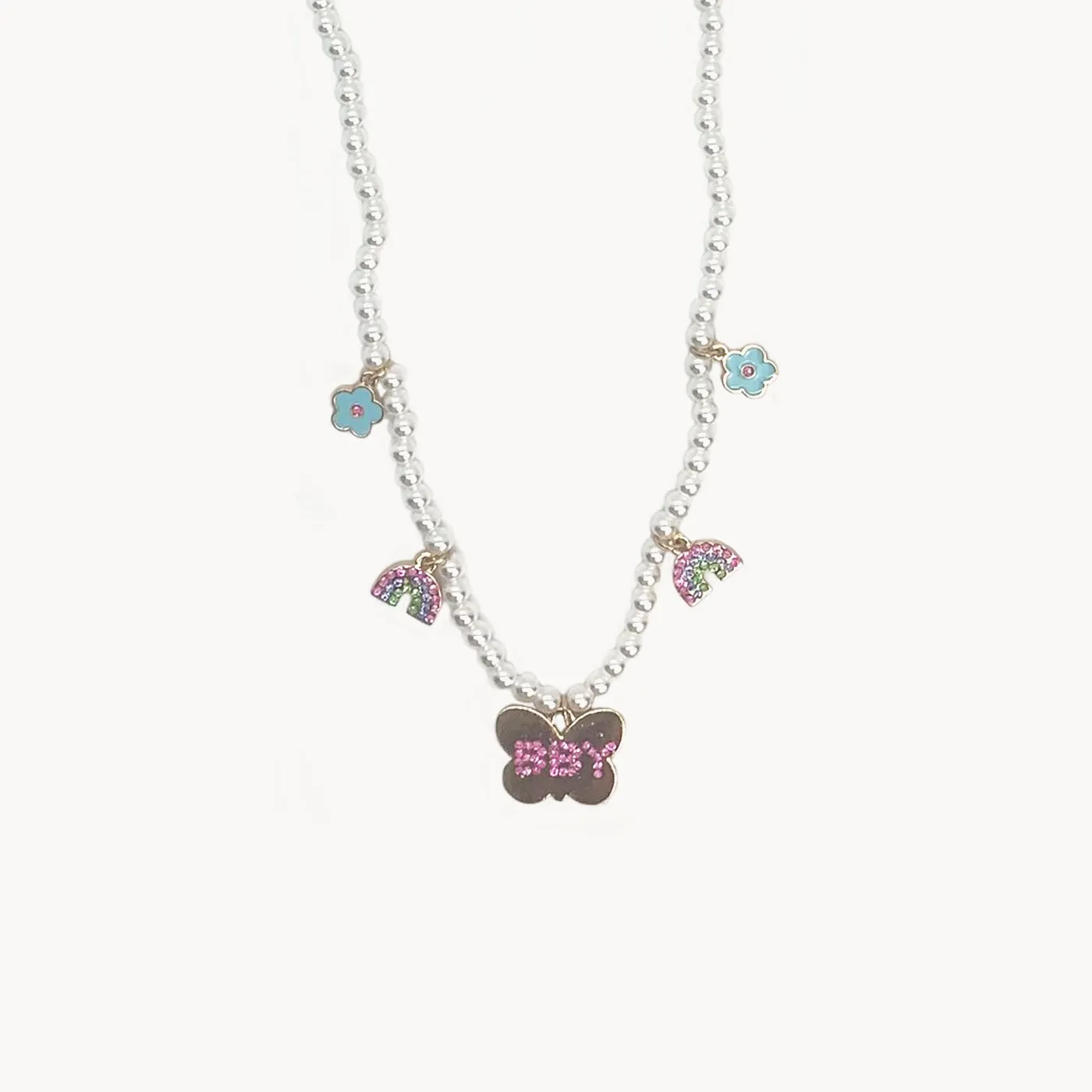 Piper Rockelle BBY Pearl & Butterfly Necklace
