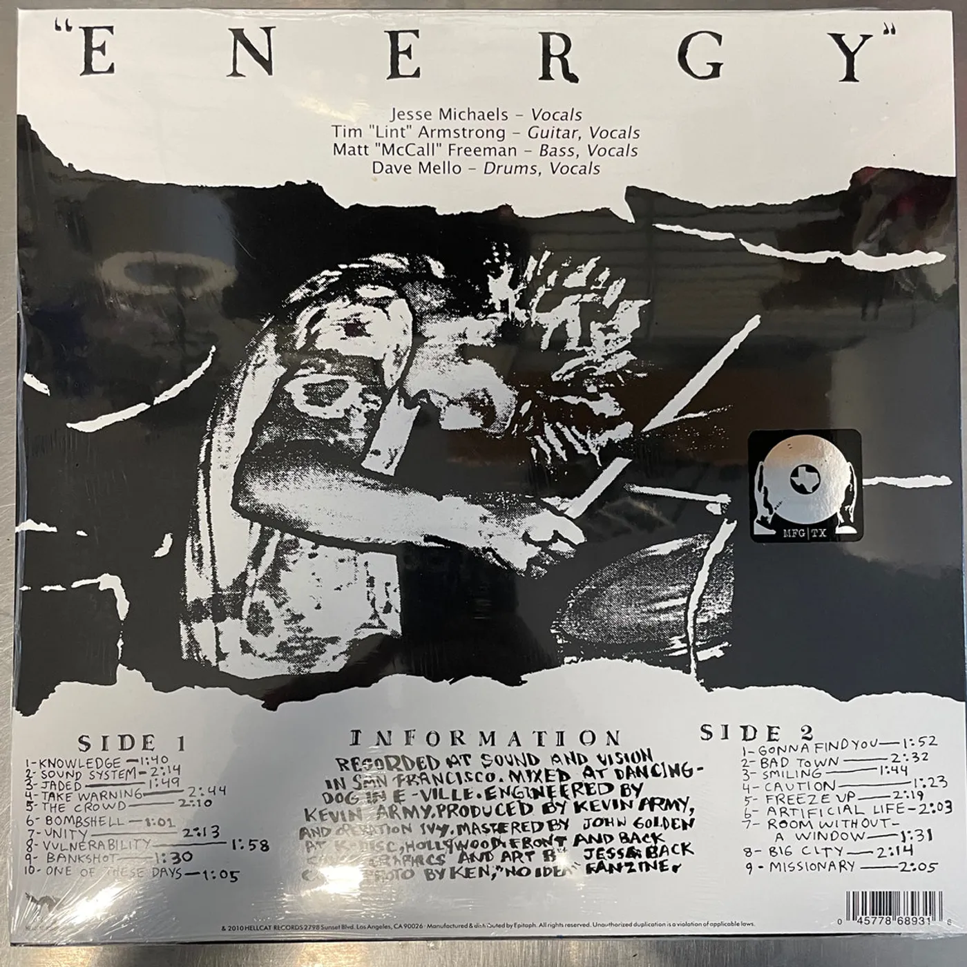 Operation Ivy "Energy" LP (Vinyl)