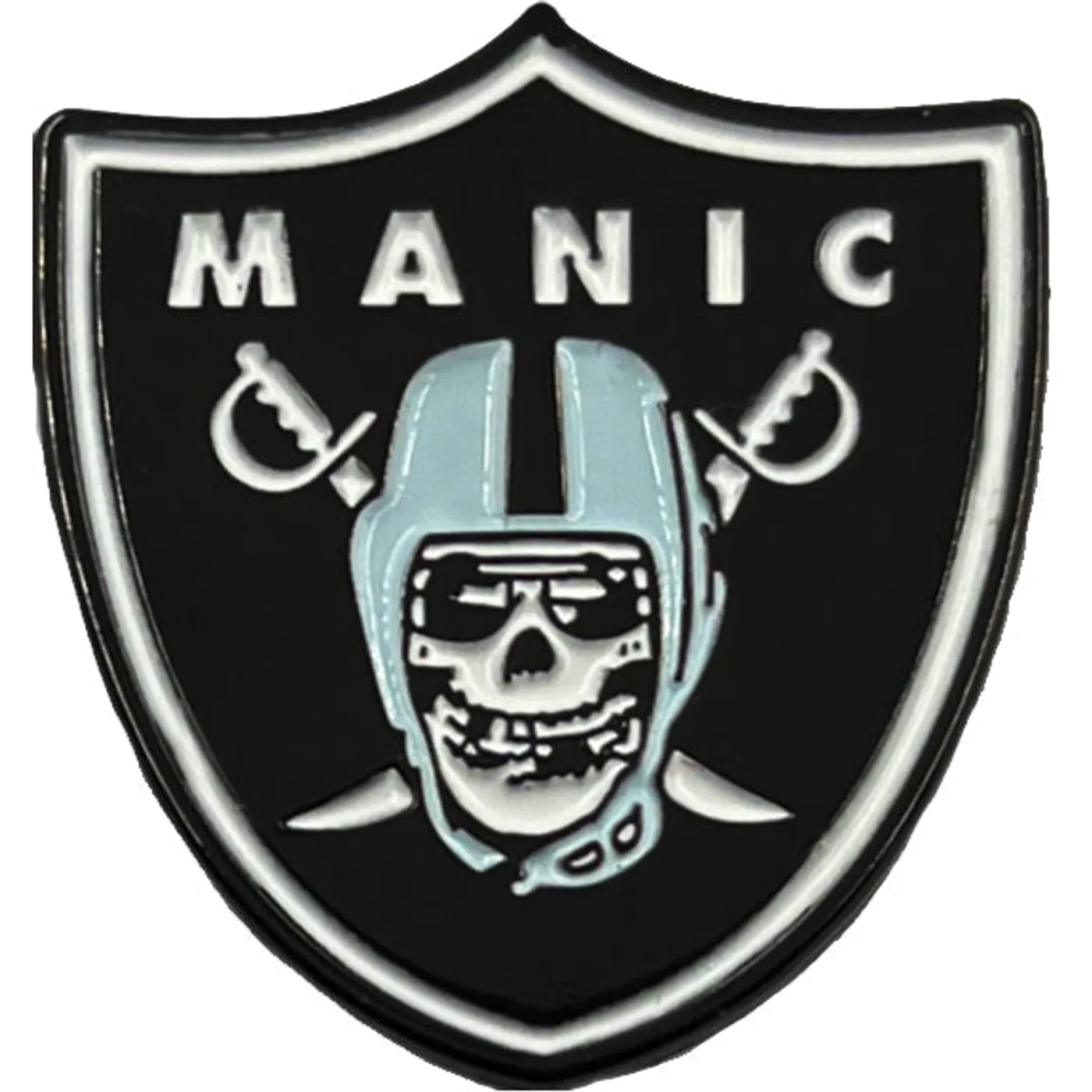 Manic Hispanic "Shield" Enamel Pin