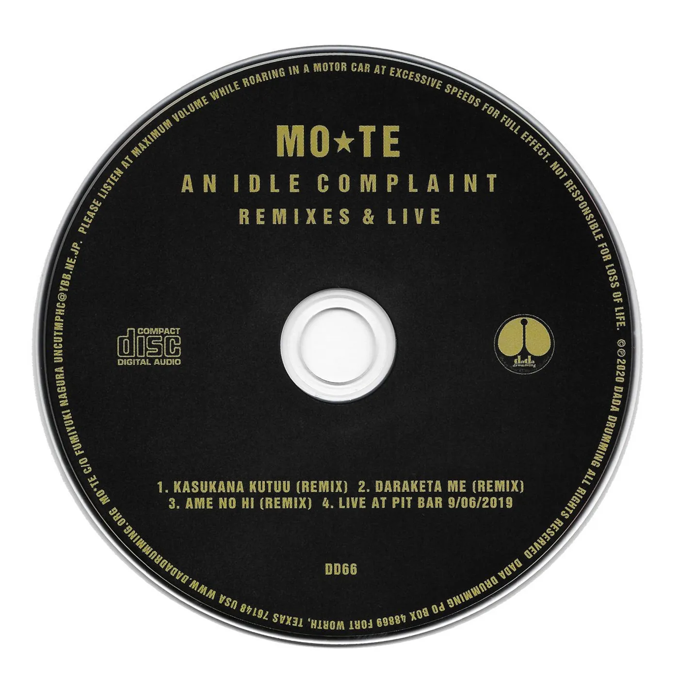 MO*TE - An Idle Complaint  Remixes & Live CD