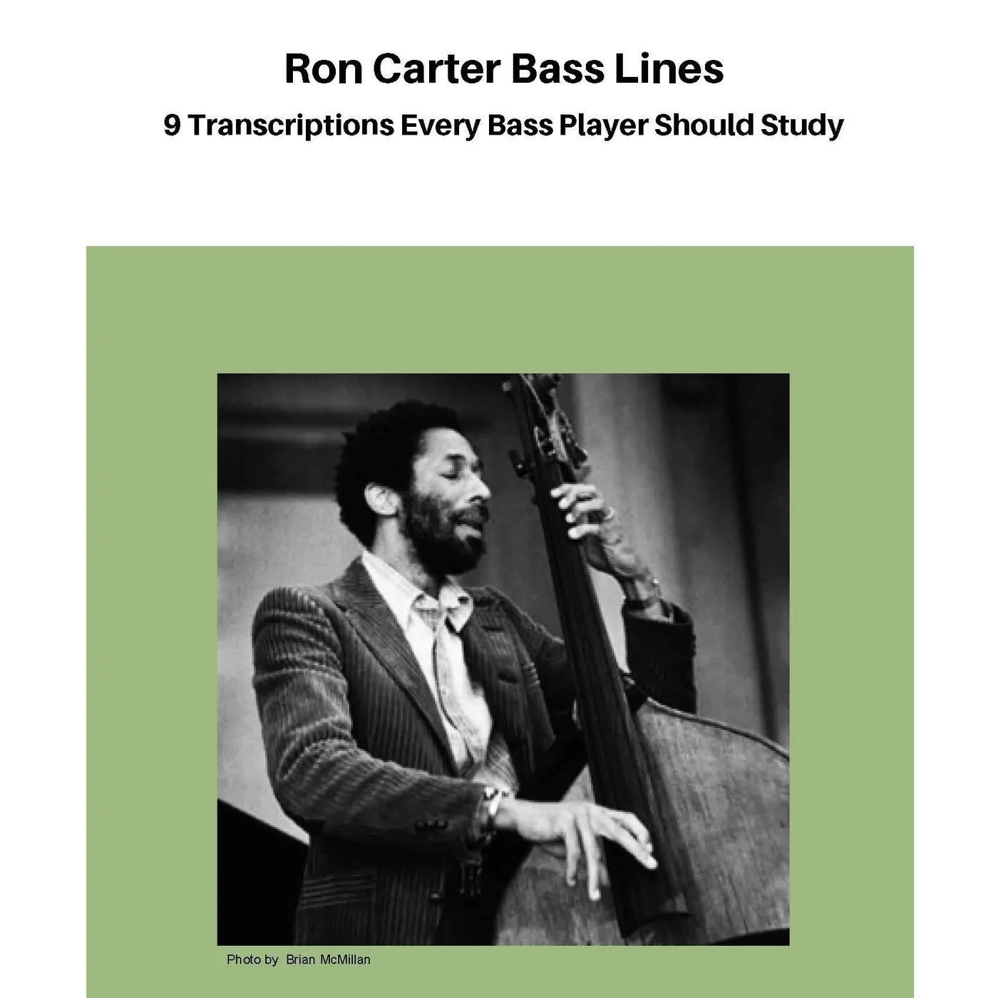9 Ron Carter Bass Line Transcriptions
