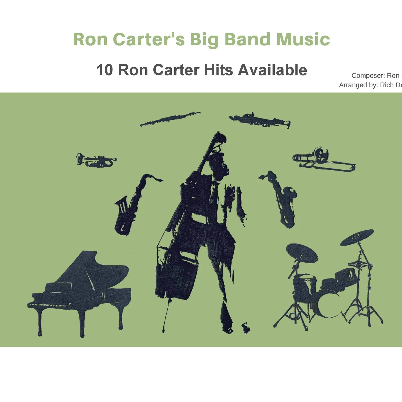 Ron Carter Big Band Scores arranged by Rich DeRosa