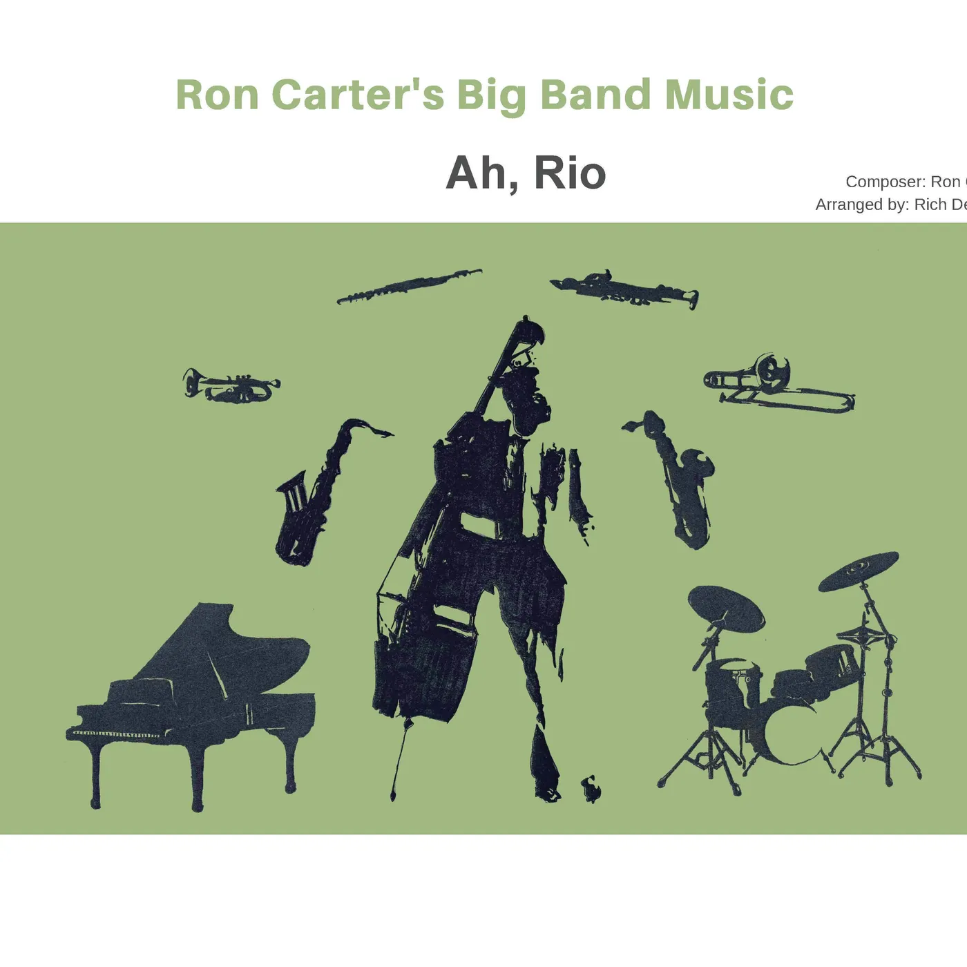 Ron Carter Big Band Scores arranged by Rich DeRosa