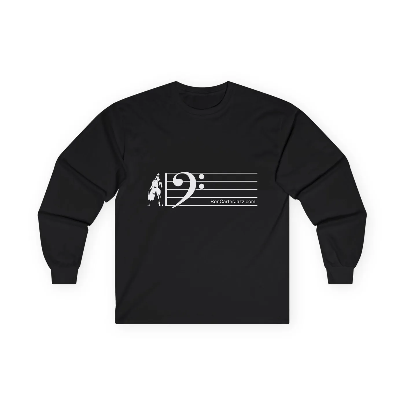 Ron Carter Bass Clef Long Sleeved Shirt