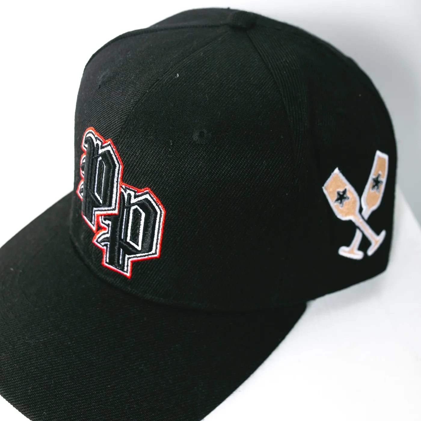CR BLACKS Premium Prosecco Custom 6 Panel Cap (Black)