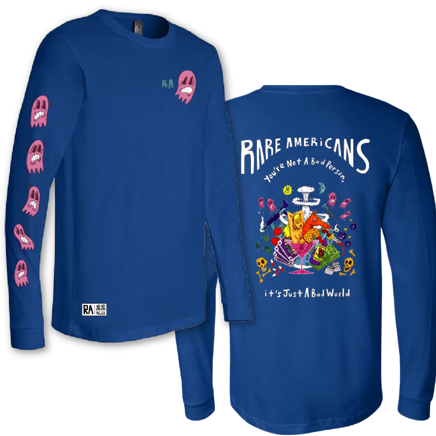 Rare Americans YNABP Ghostly Long Sleeve Tee