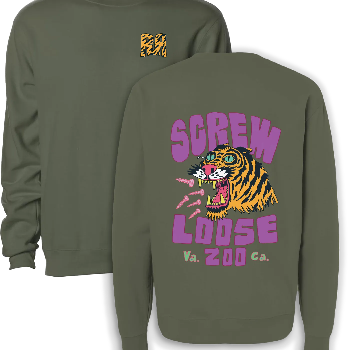 Rare Americans Screw Loose Tiger Crewneck