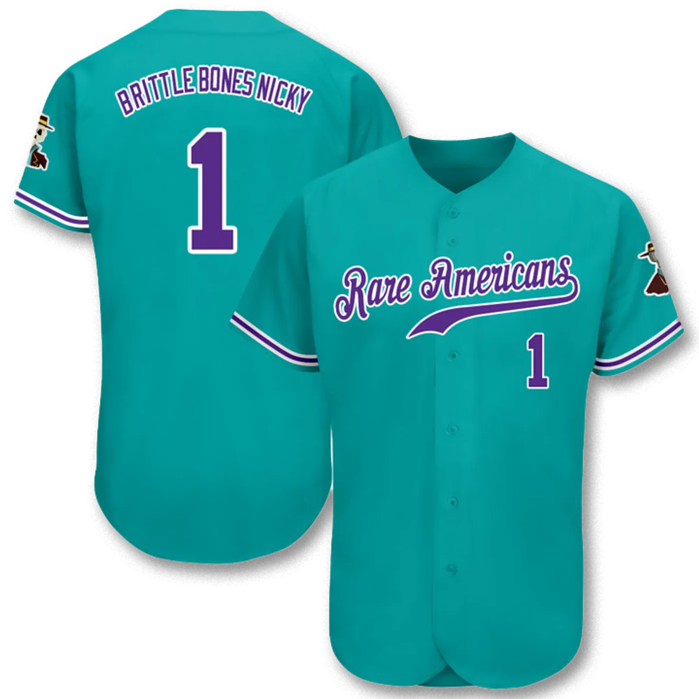 Rare Americans Brittle Bones Nicky Baseball Jersey