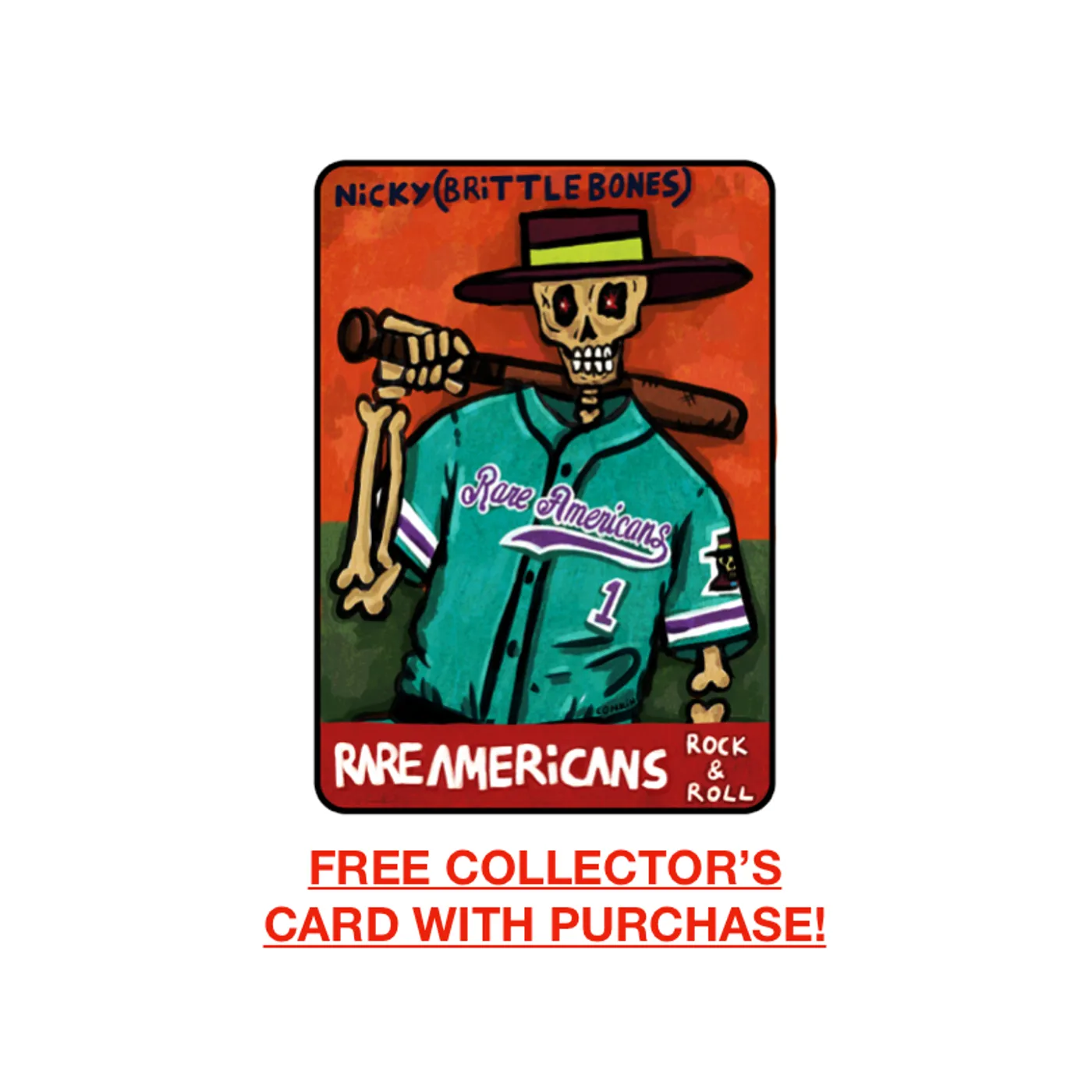 Rare Americans Brittle Bones Nicky Baseball Jersey