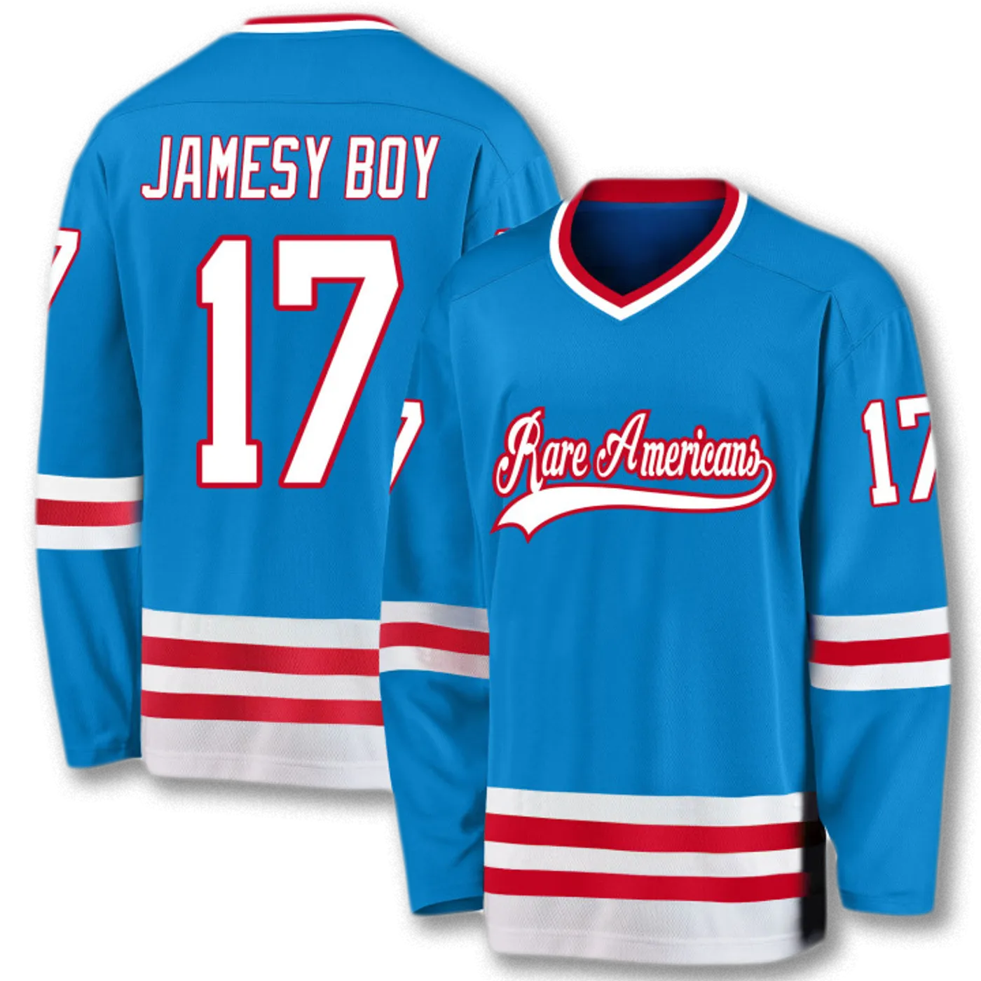 Rare Americans JAMESY BOY "17" Hockey Jersey