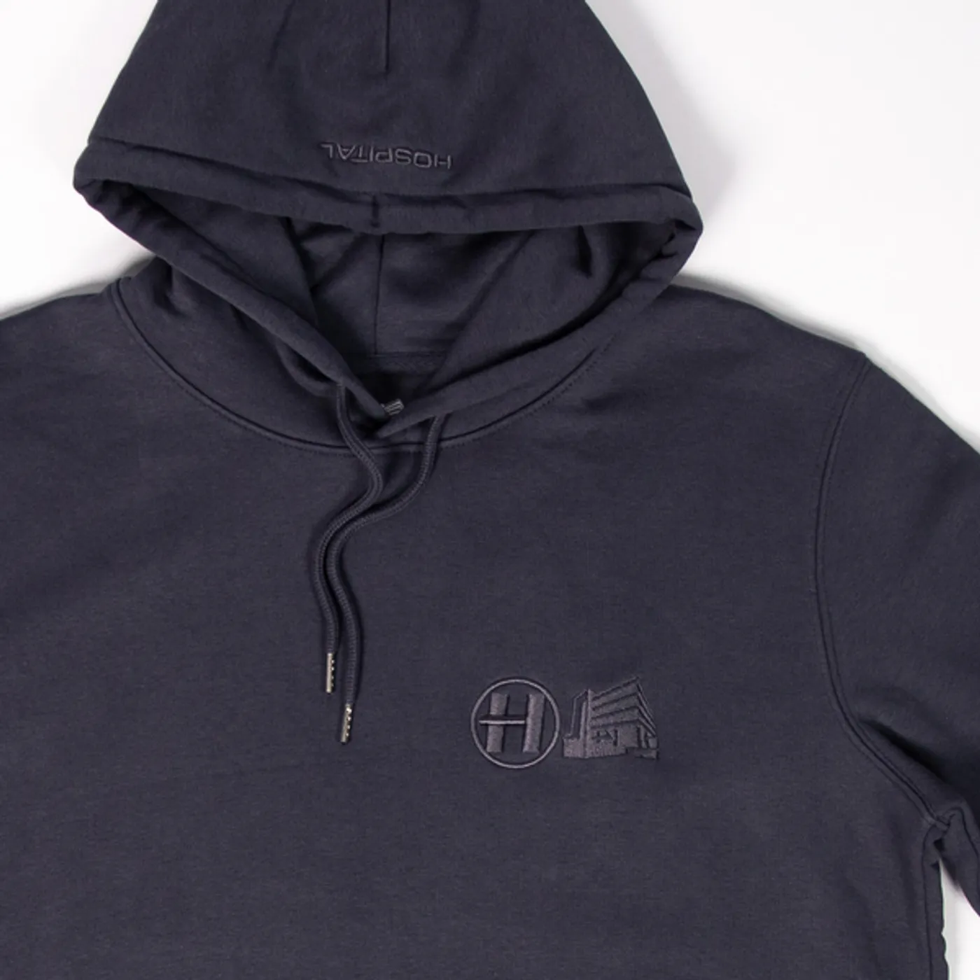 Hospital Records Element Tonal Hood - Ink Grey