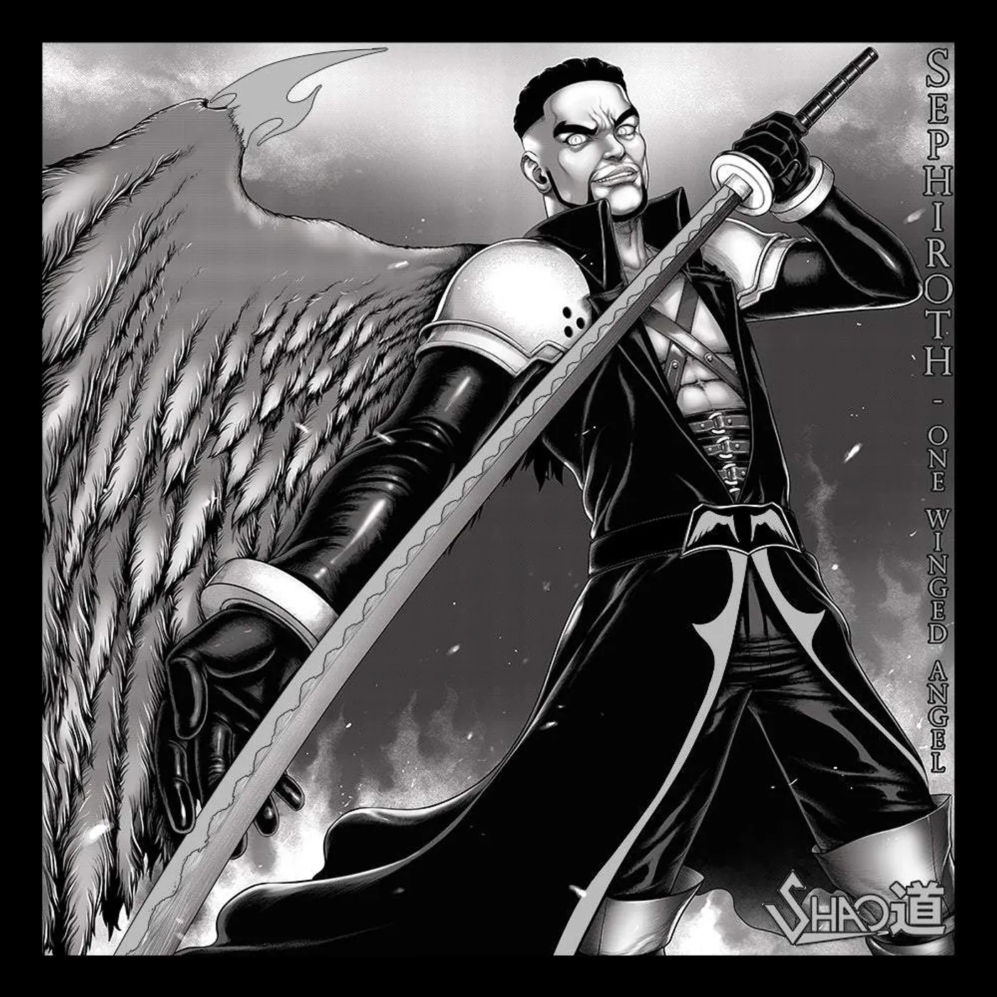 Shao Dow Sephiroth Foil Art Print - Signed