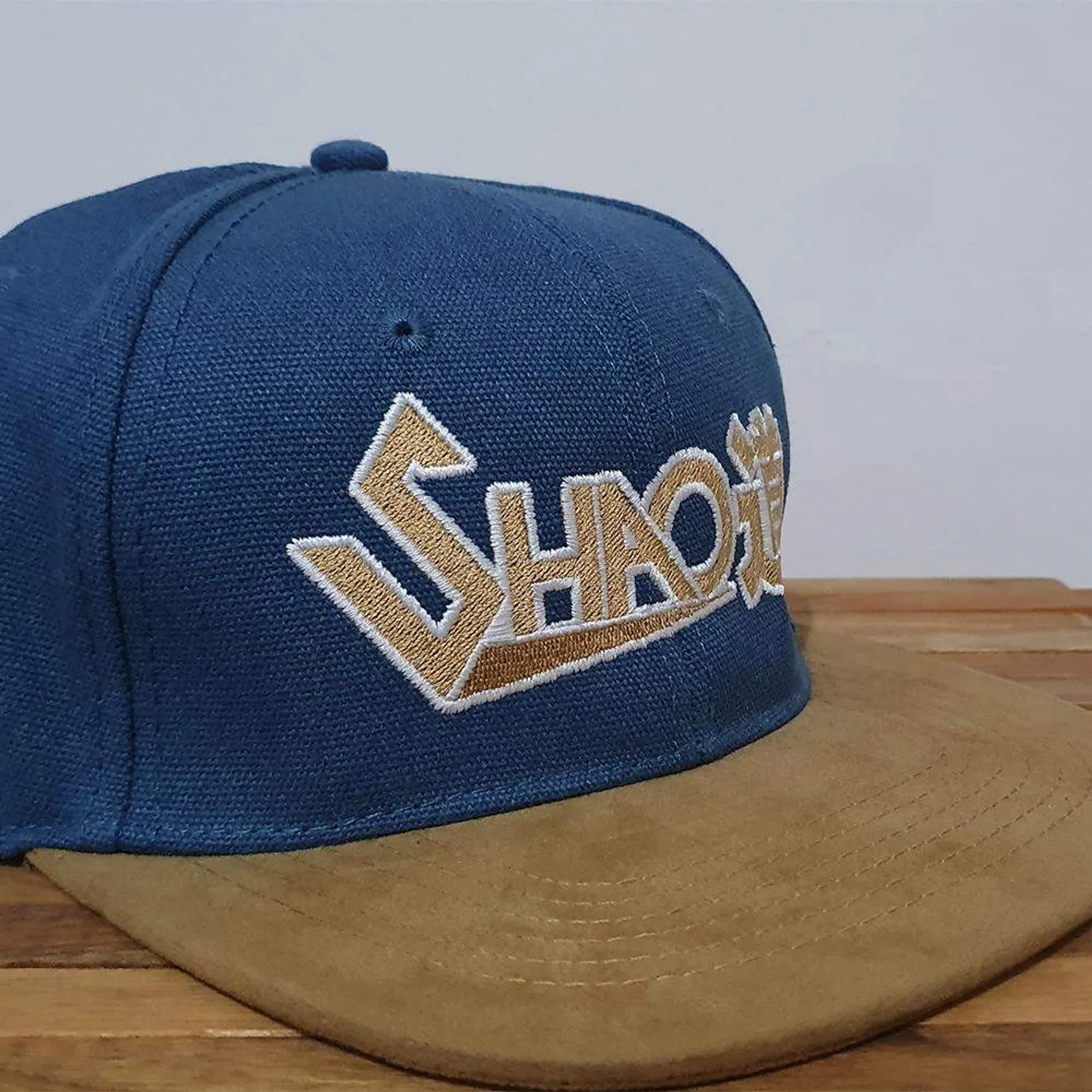 Shao Dow Shao道 Denim & Suede Peak SnapBack