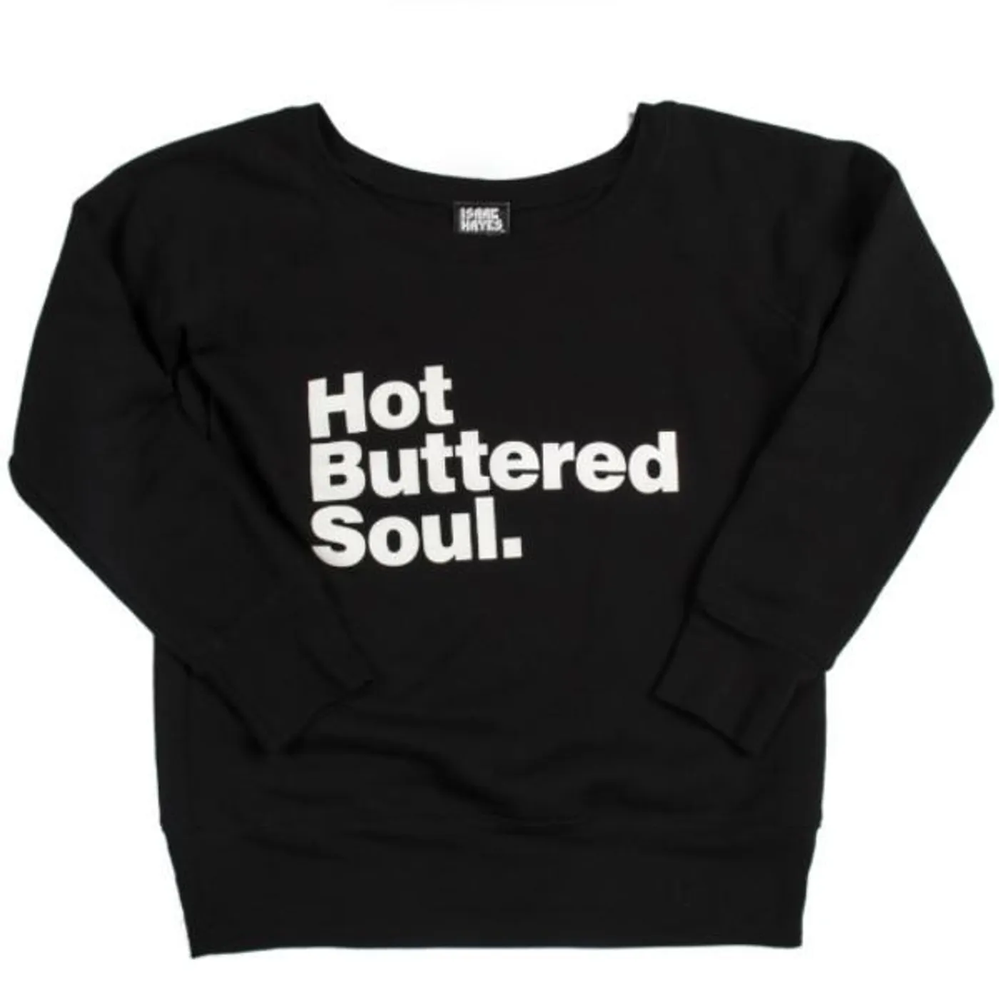 Isaac Hayes Black Hot Buttered Soul Off The Shoulder Sweatshirt