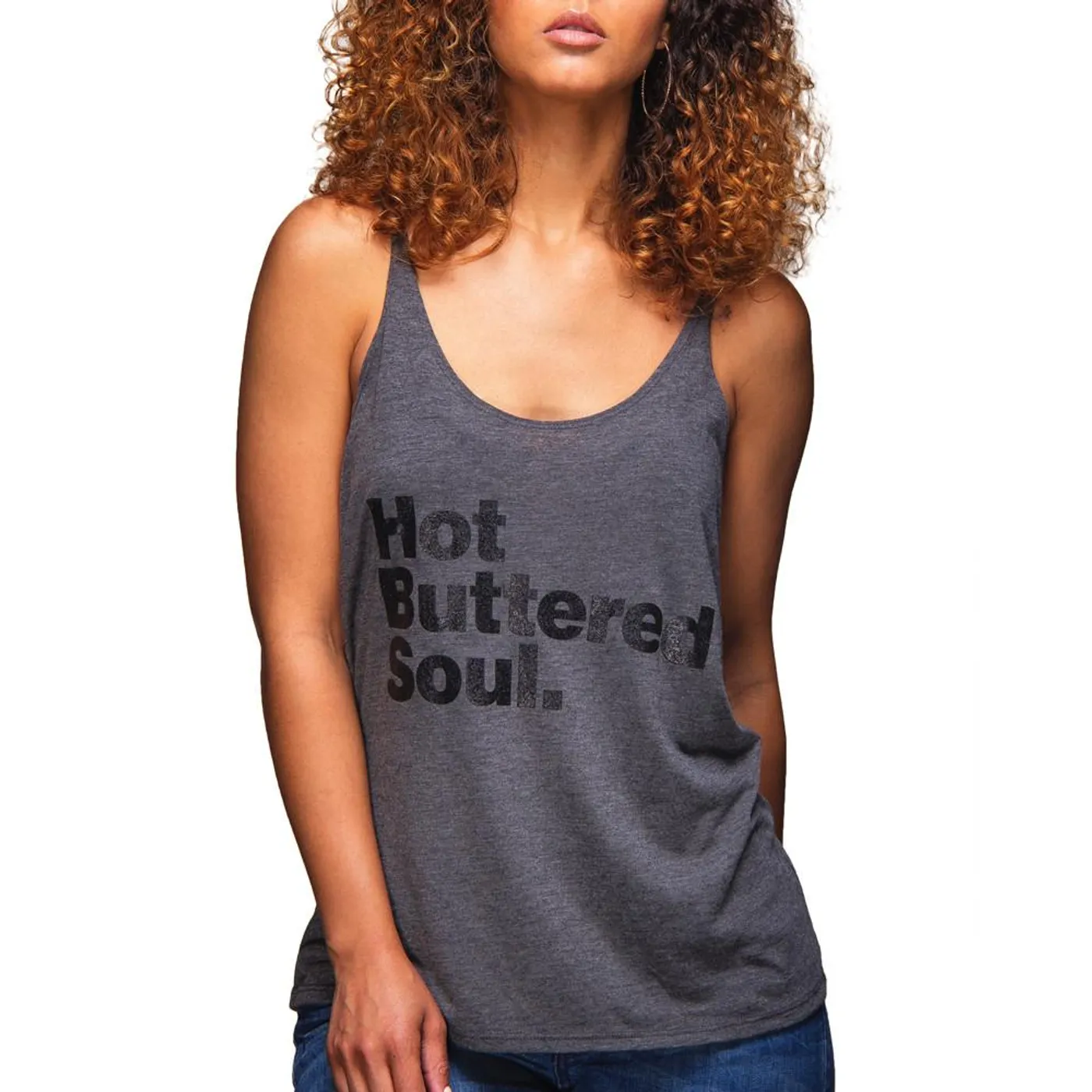 Isaac Hayes Hot Buttered Soul Slouchy Tank (Grey)