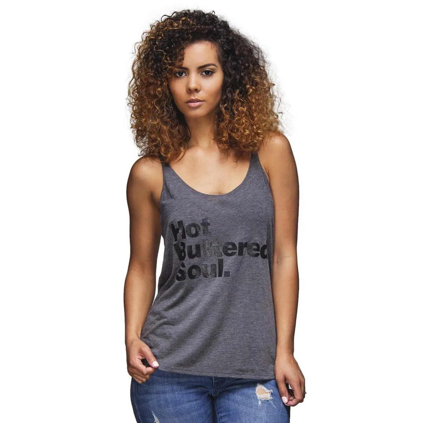 Isaac Hayes Hot Buttered Soul Slouchy Tank (Grey)