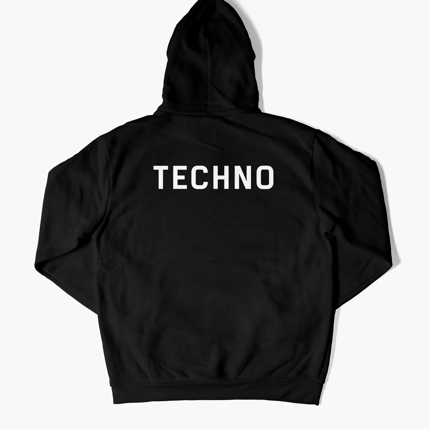 Rave Clothing Techno Crew Hoodie in schwarz